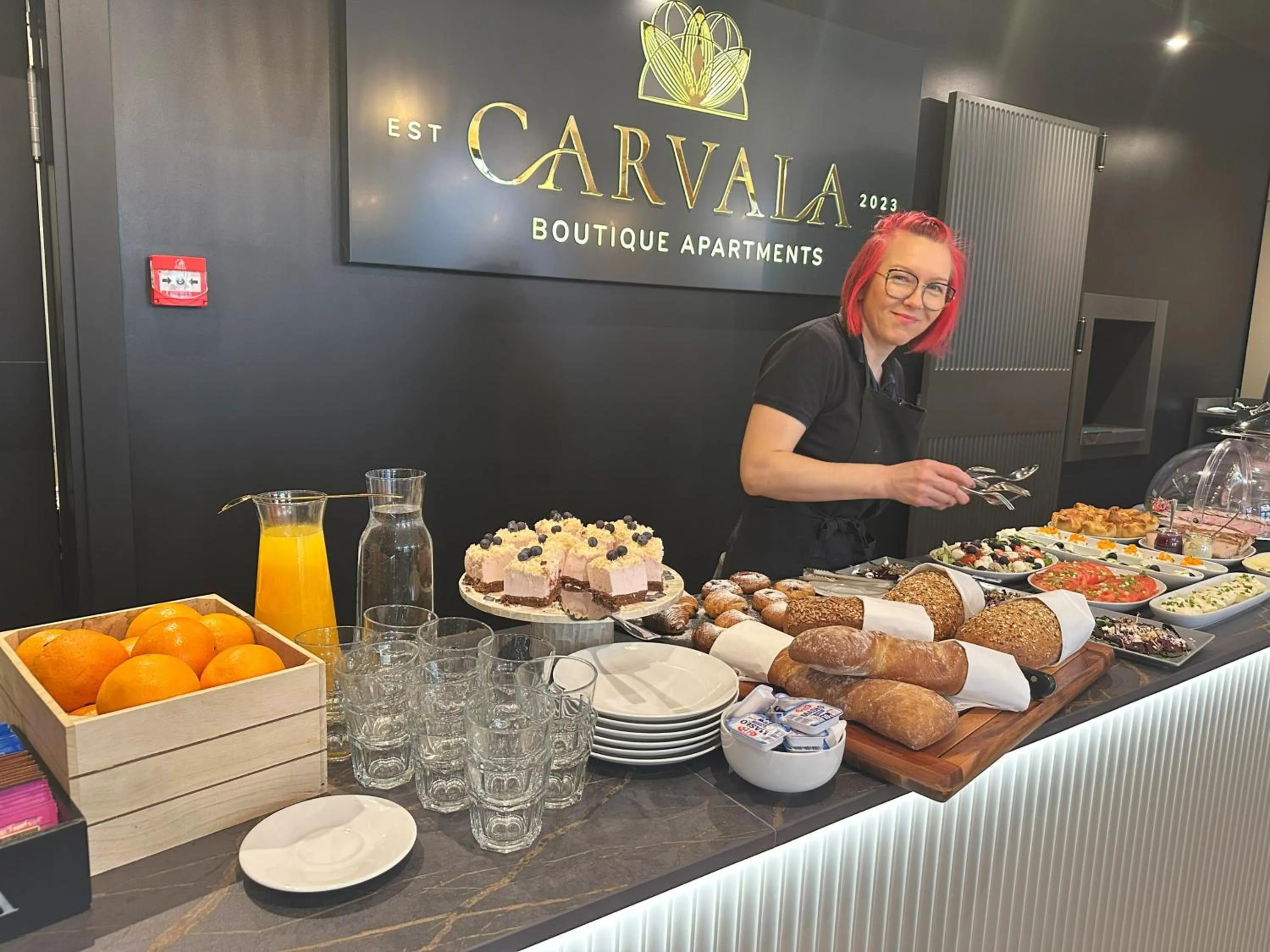 Breakfast in Carvala Boutique Apartments