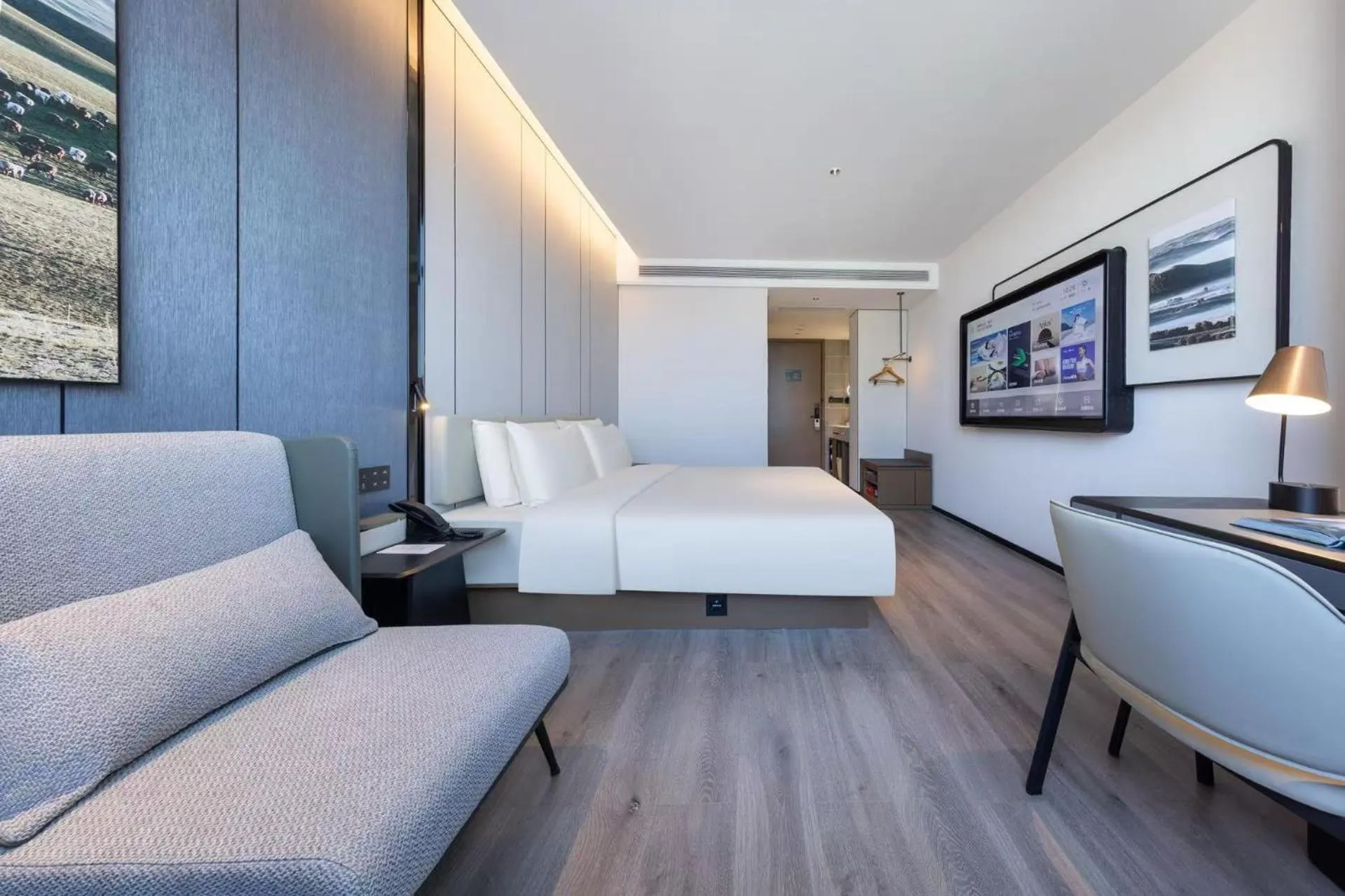 Bedroom in Atour Hotel Hangzhou Xiaoshan South Railway Station Xiaoshan Road