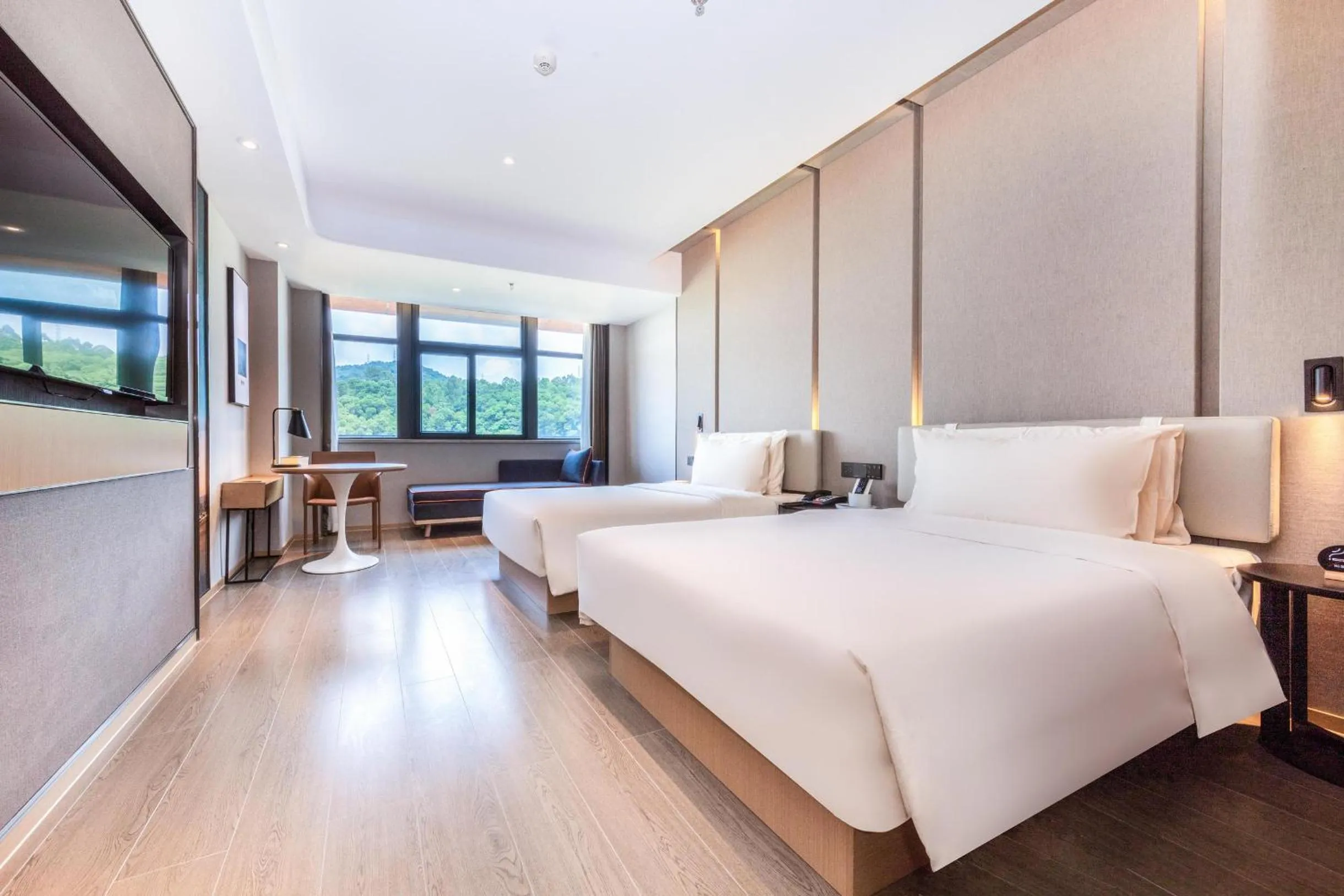 Bed in Atour Hotel Guangzhou Huangpu Luogang Science City