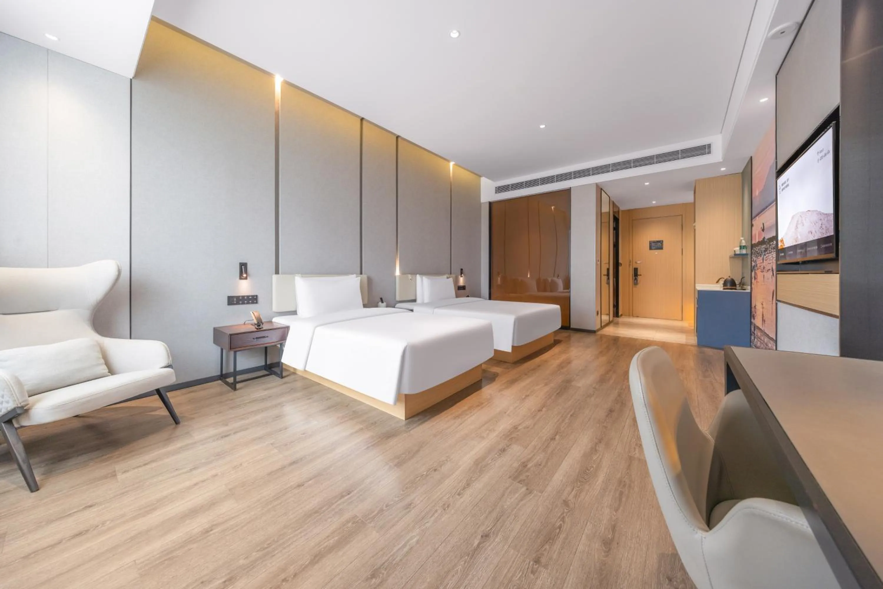 Bed in Atour Hotel Shenzhen Guangming New City