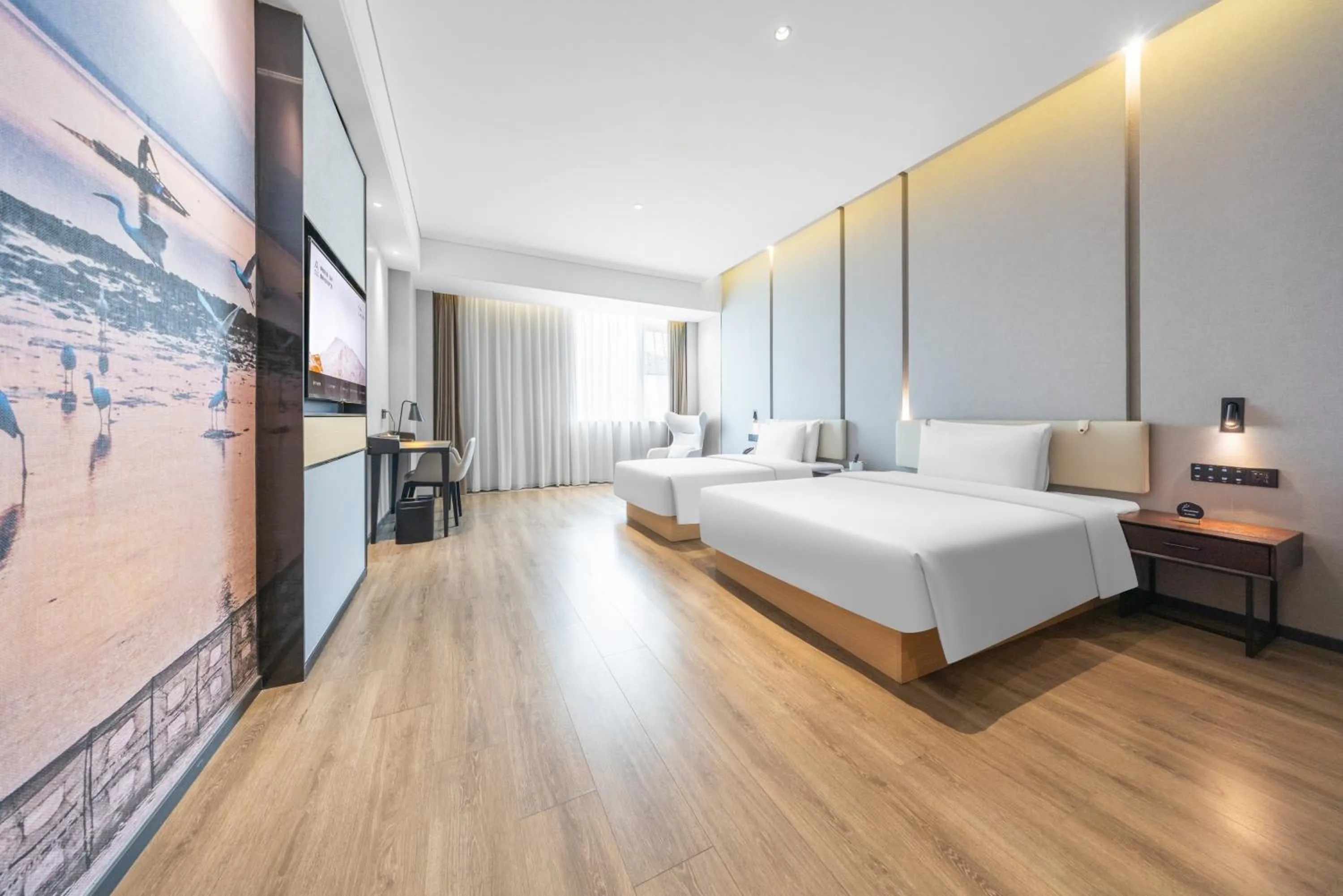 Bedroom, Bed in Atour Hotel Shenzhen Guangming New City