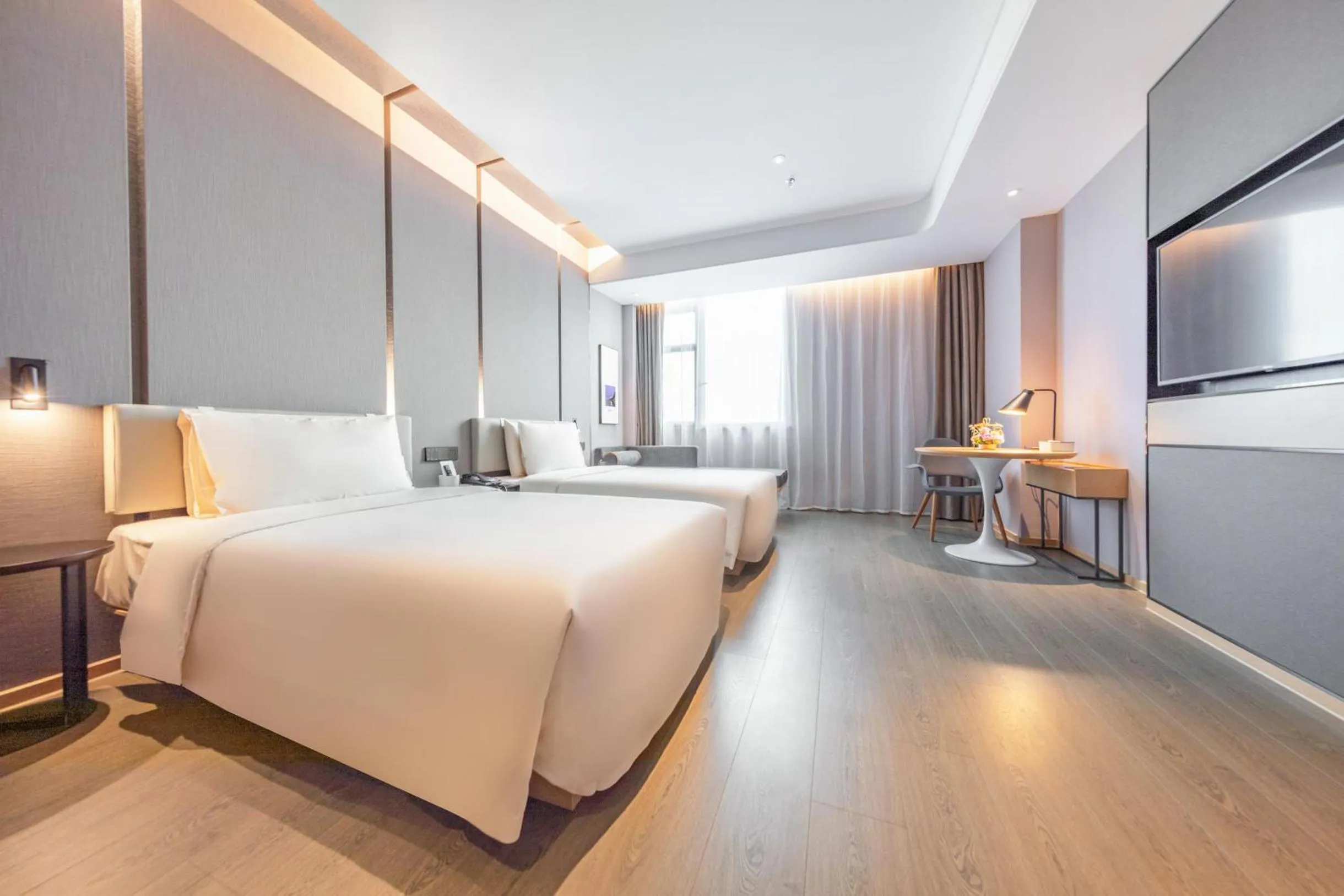 Bed in Atour Hotel Shenzhen Guangming New City
