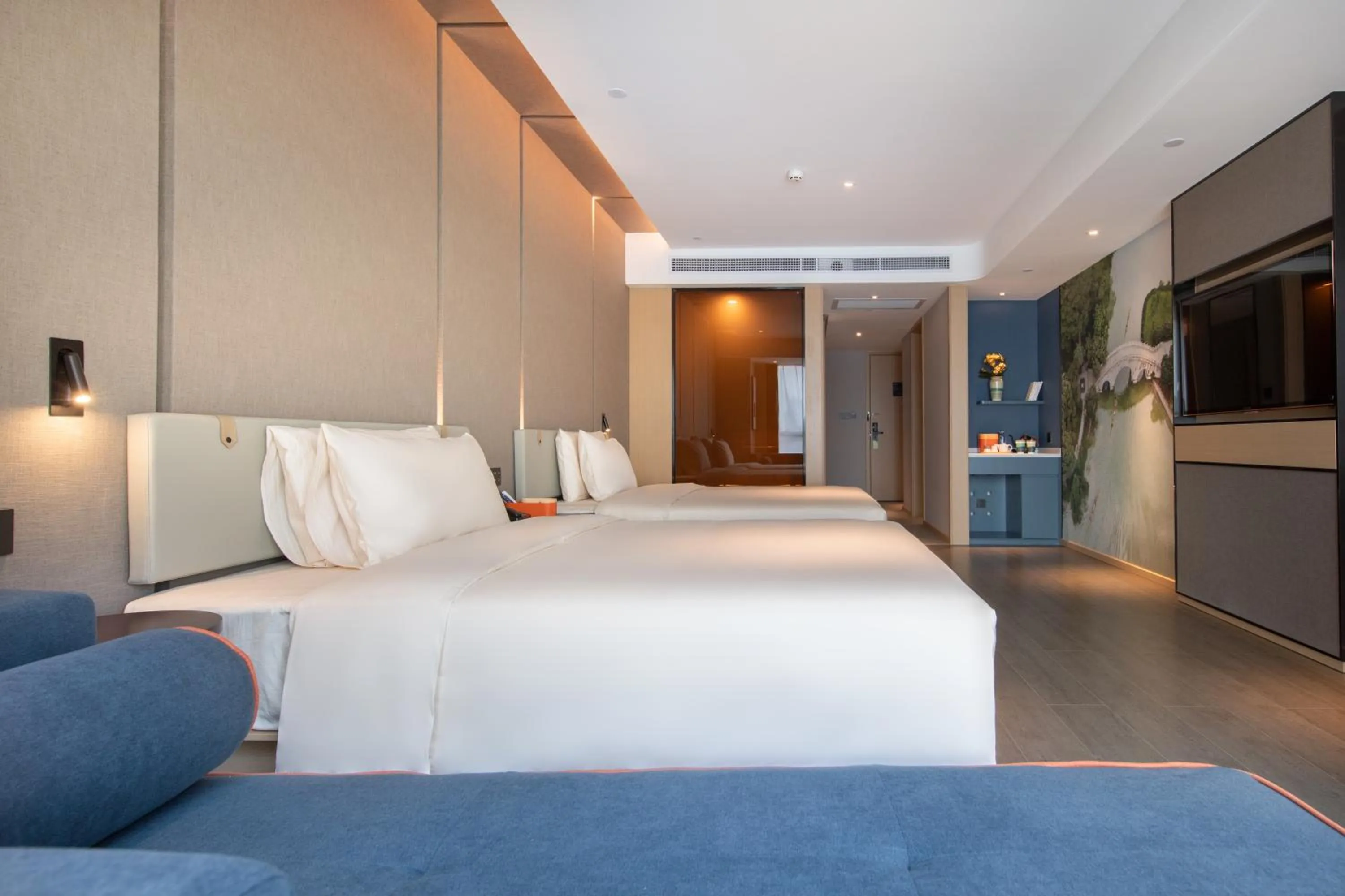 Photo of the whole room, Bed in Atour Hotel Foshan Shunde Happy Coast