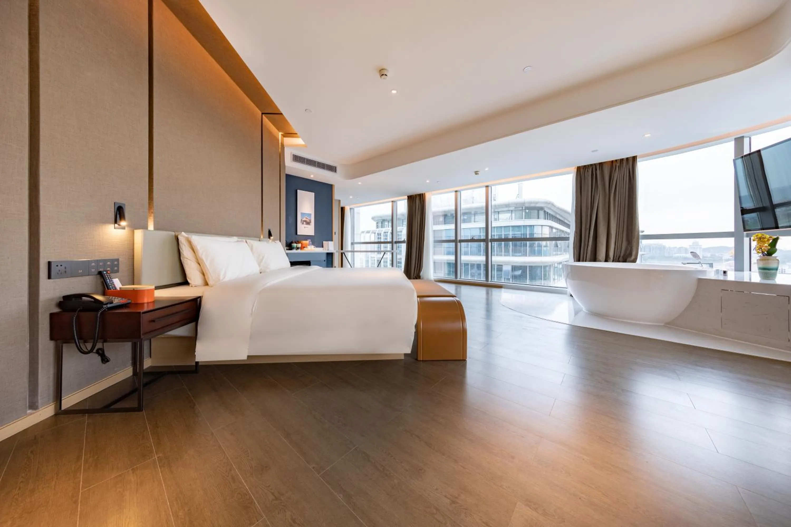 Bed in Atour Hotel Foshan Shunde Happy Coast