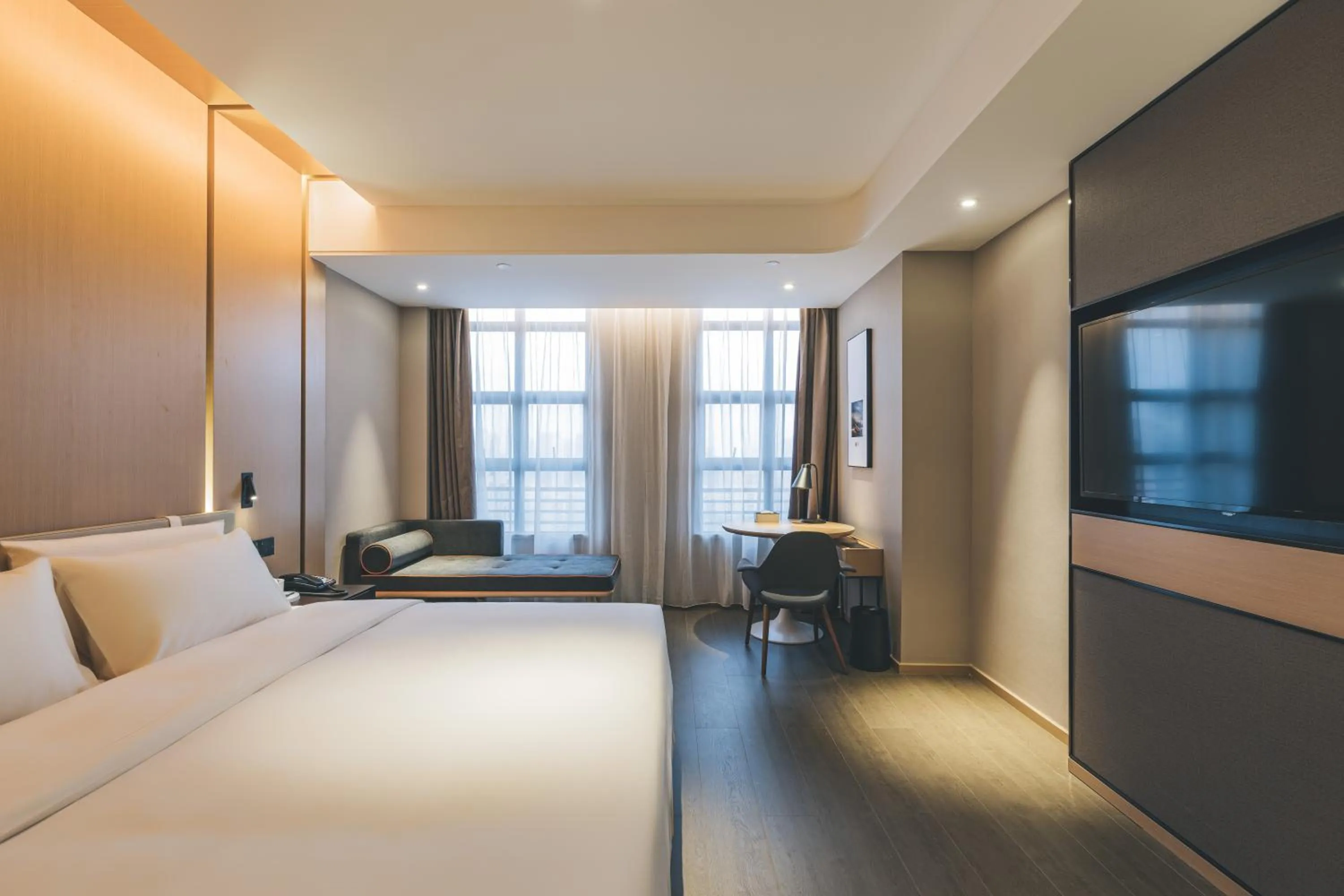 Bed in Atour Hotel Zhanjiang Renmin Avenue Dingsheng Plaza