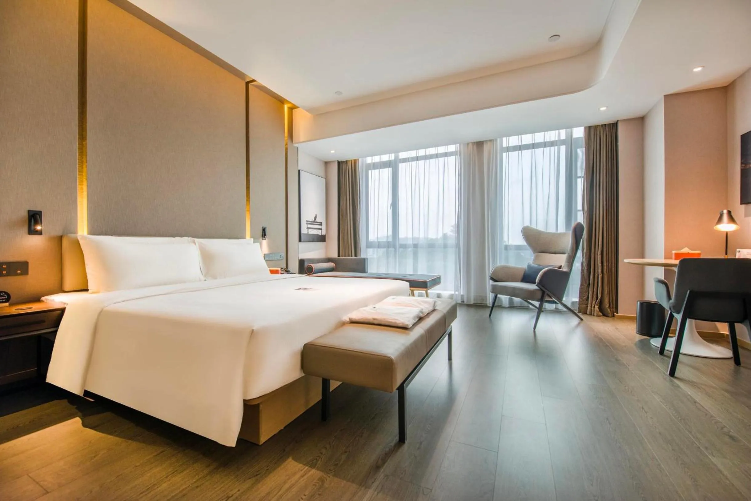Bed in Atour Hotel Dongguan Humen Avenue