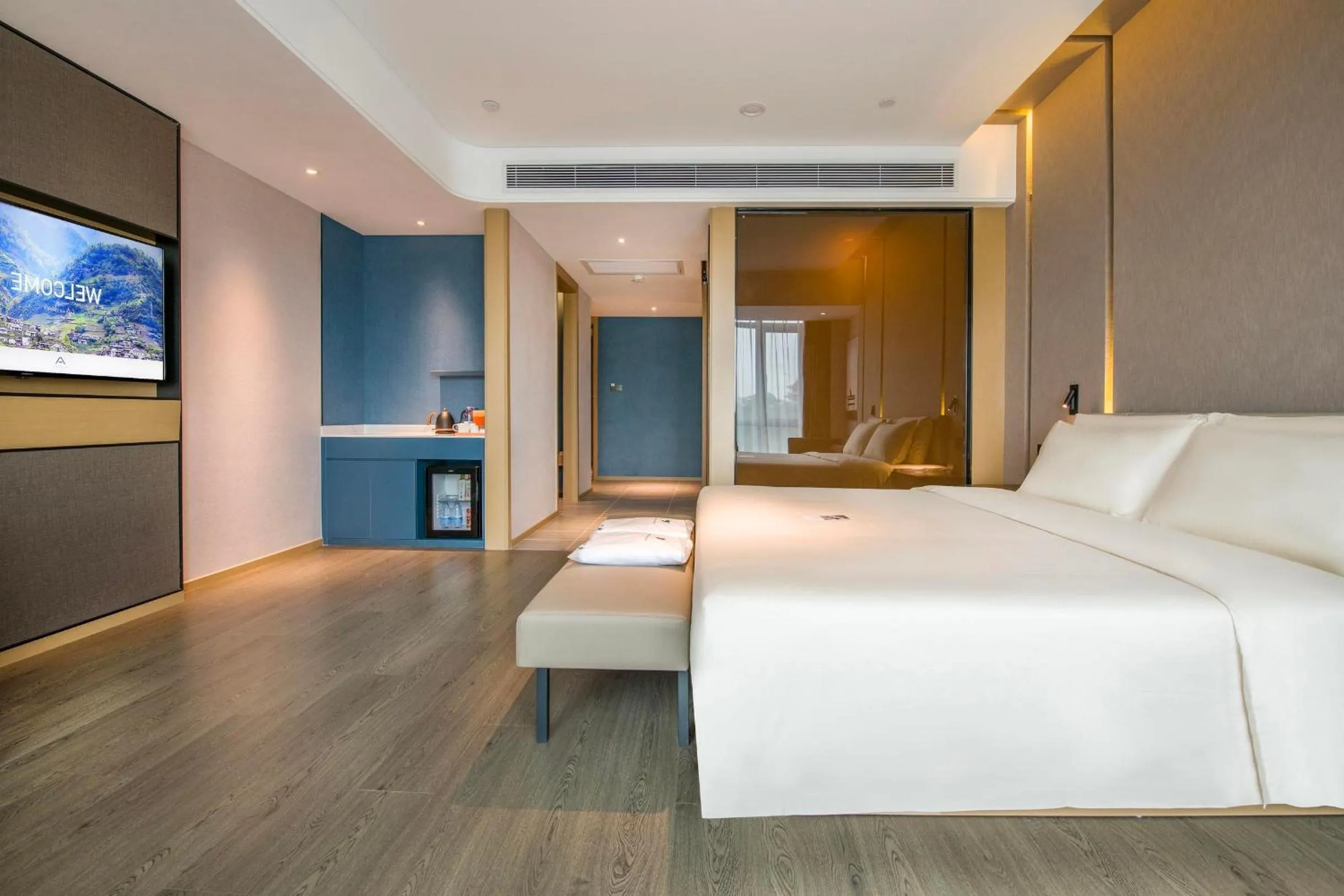 Bed in Atour Hotel Dongguan Humen Avenue