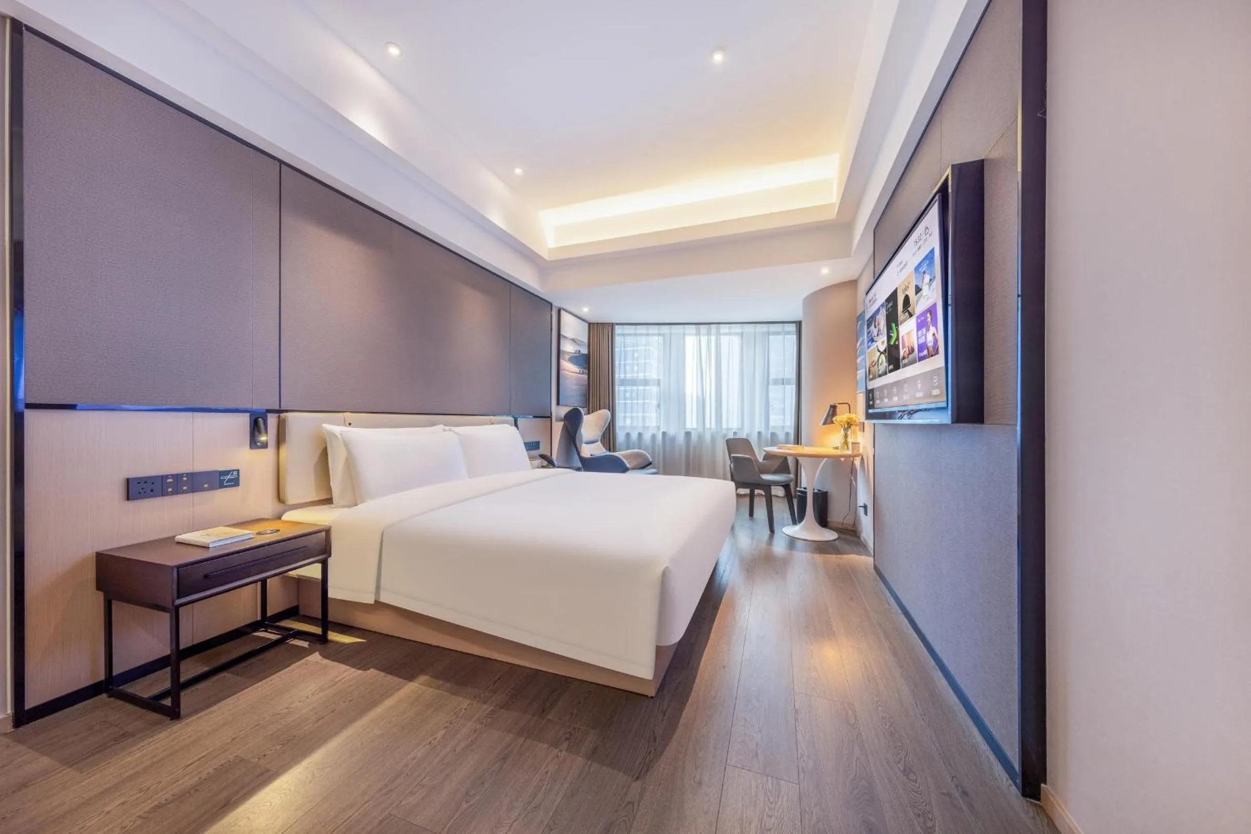 TV and multimedia, Bed in Atour Hotel Chongqing North Railway Station