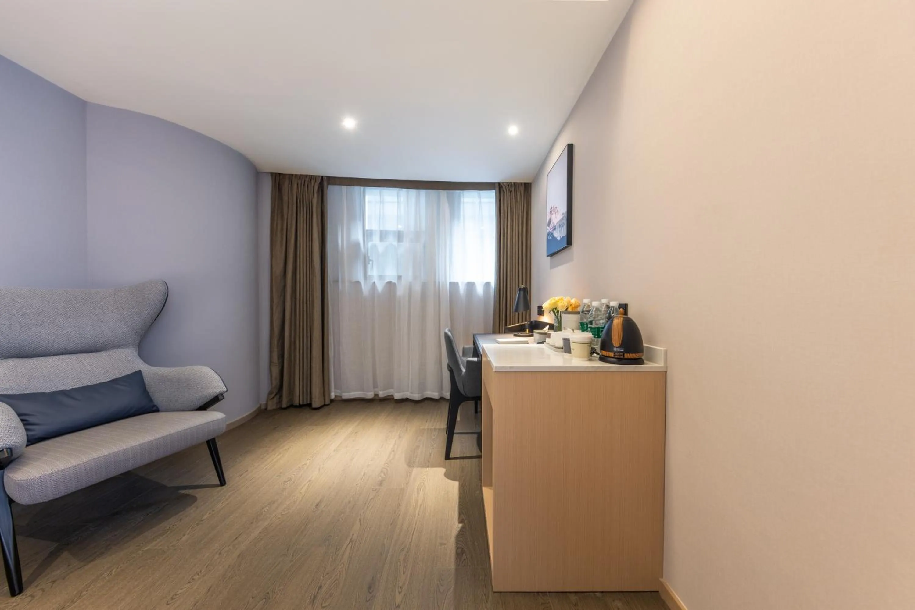 Seating area in Atour Hotel Chongqing North Railway Station