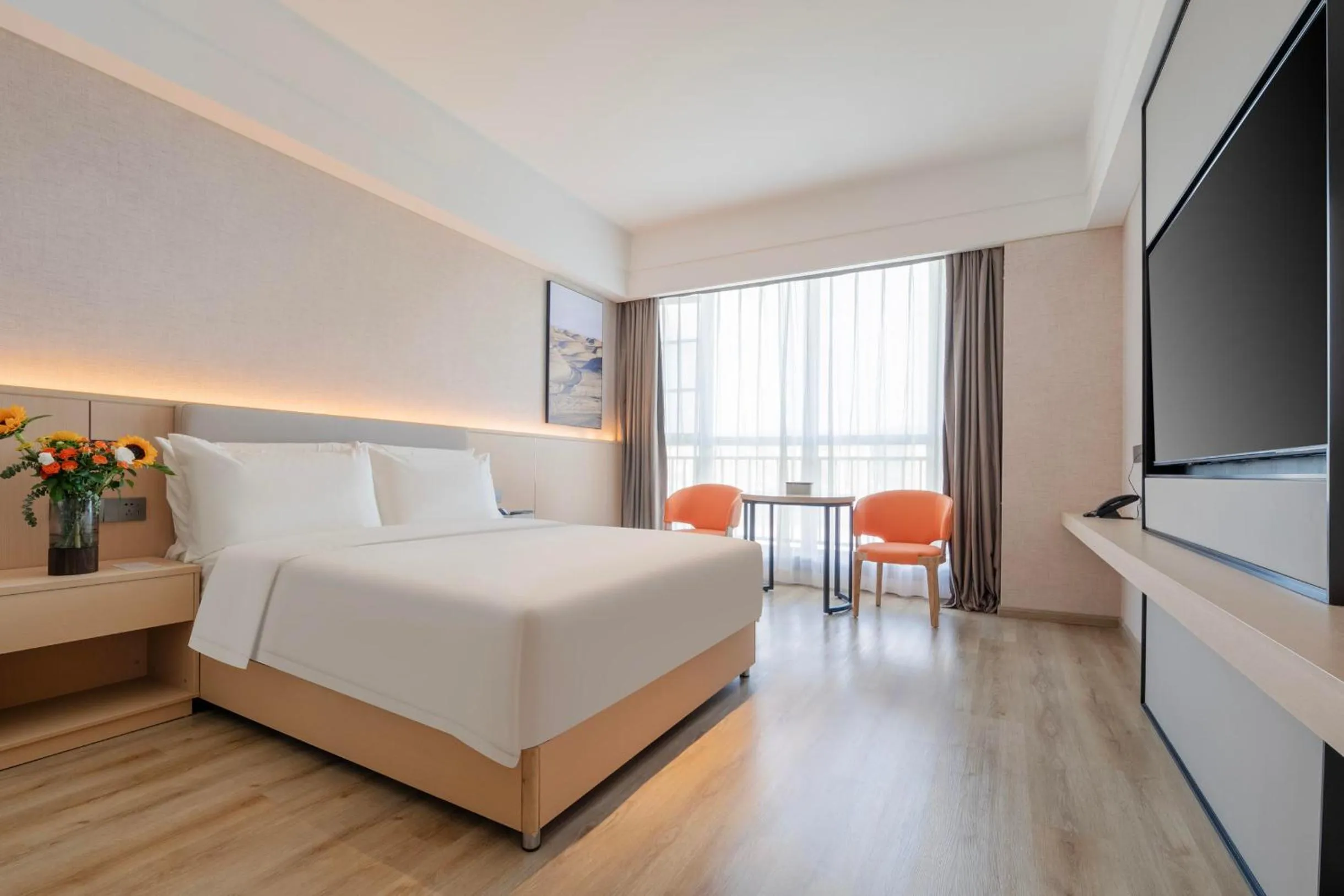 Bed in Atour X Hotel Chengdu Longquan Automobile City