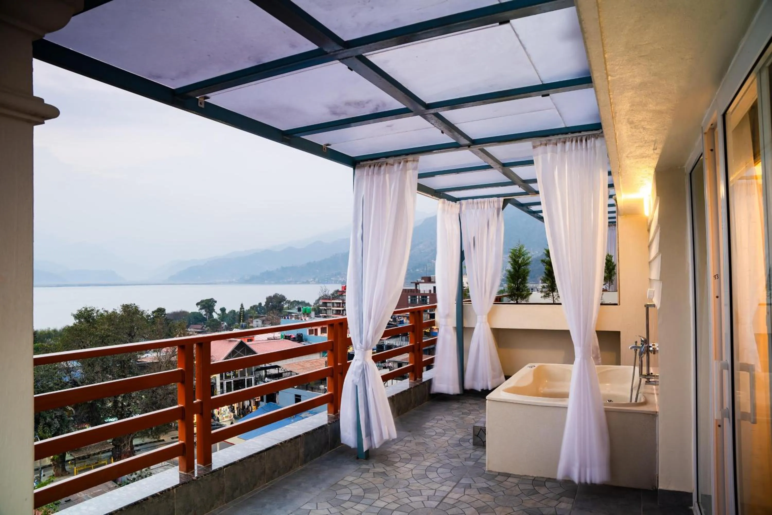 Balcony/Terrace in Pokhara Alpine and Springs