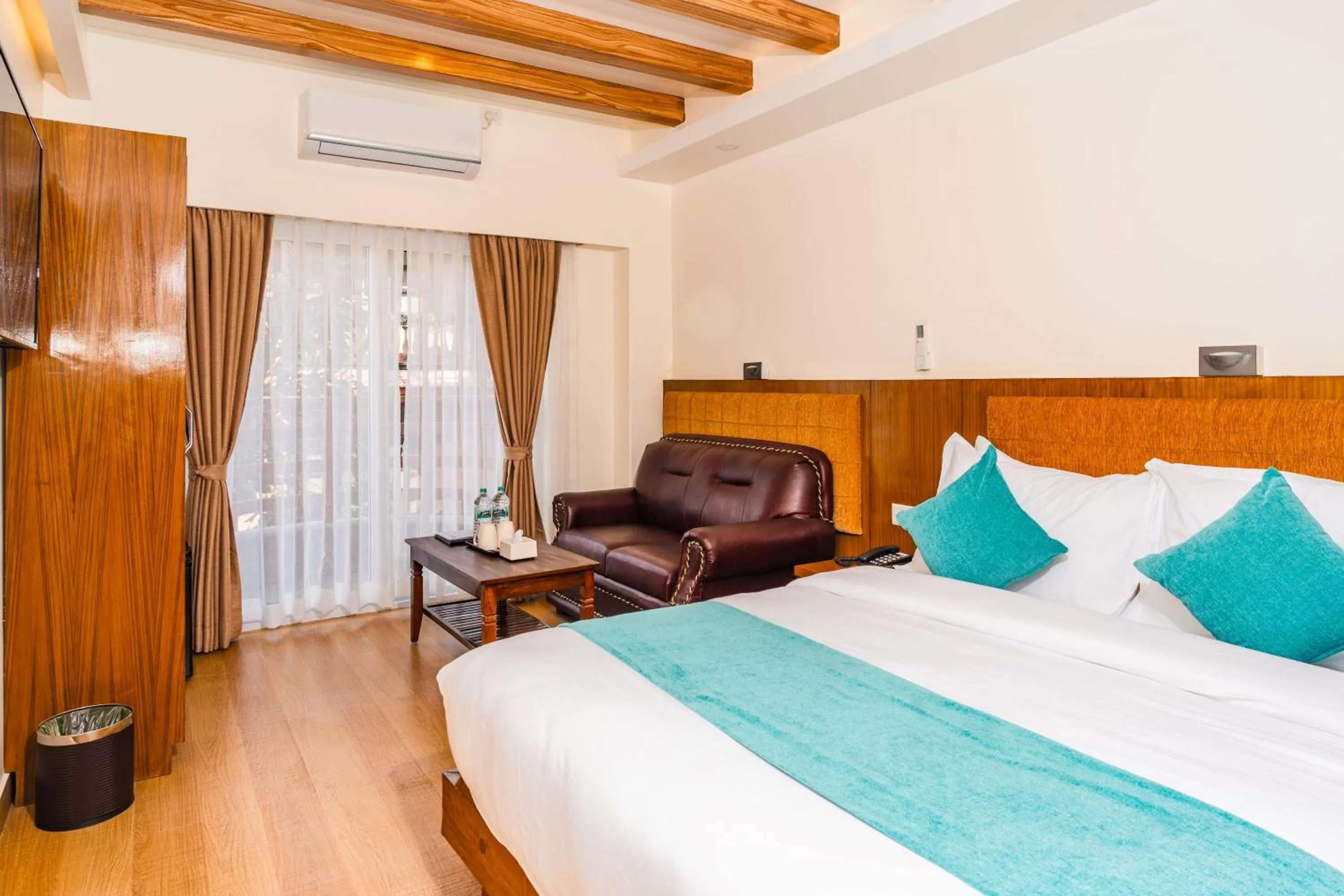 Seating area, Bed in Pokhara Alpine and Springs