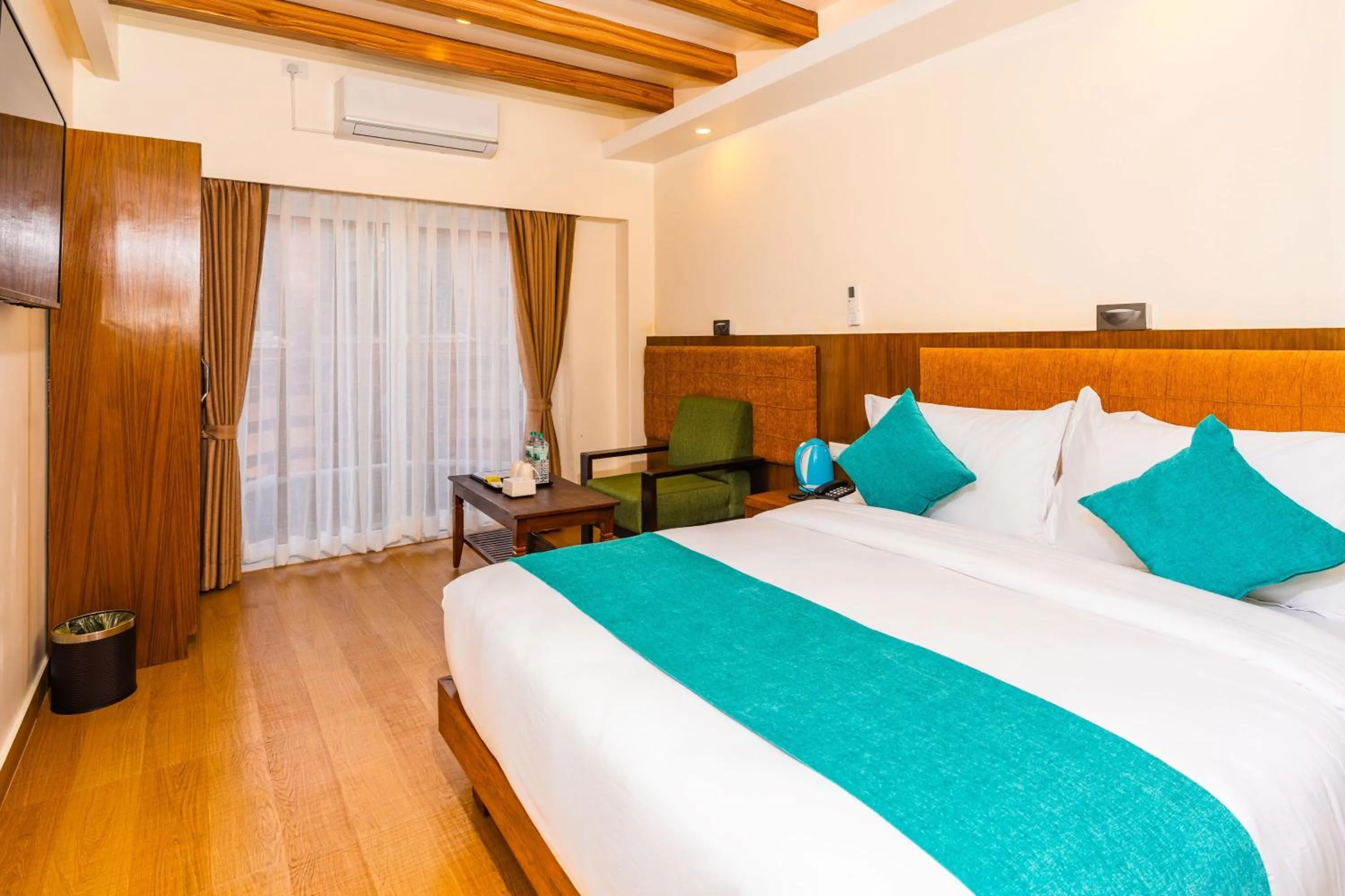 Bedroom, Bed in Pokhara Alpine and Springs