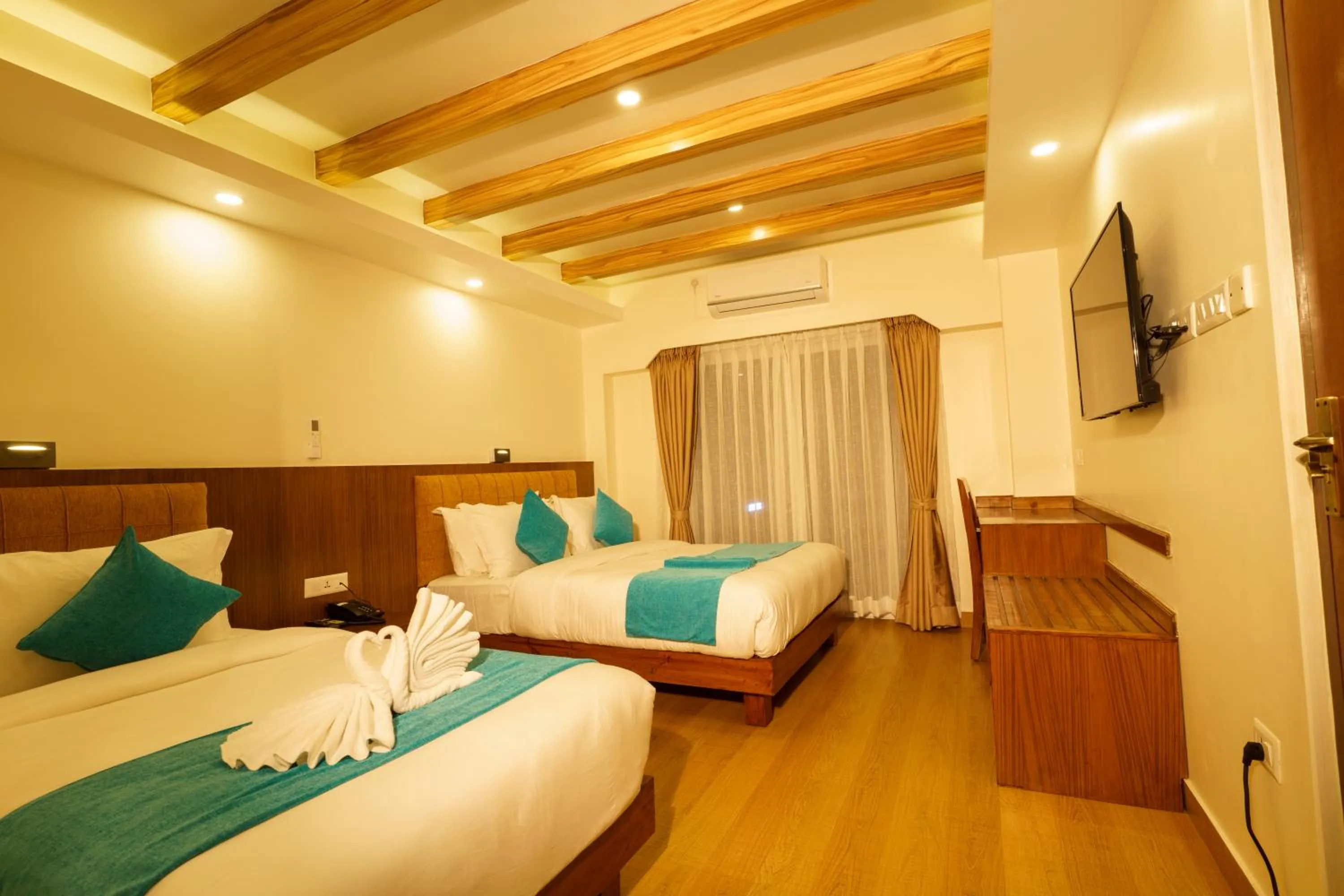 Bedroom, Bed in Pokhara Alpine and Springs