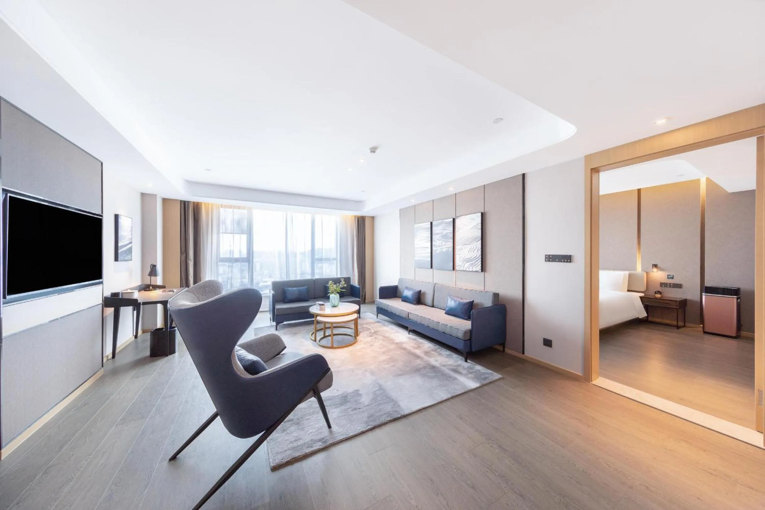 Living room, Bed in Atour Hotel Dongguan Fenggang