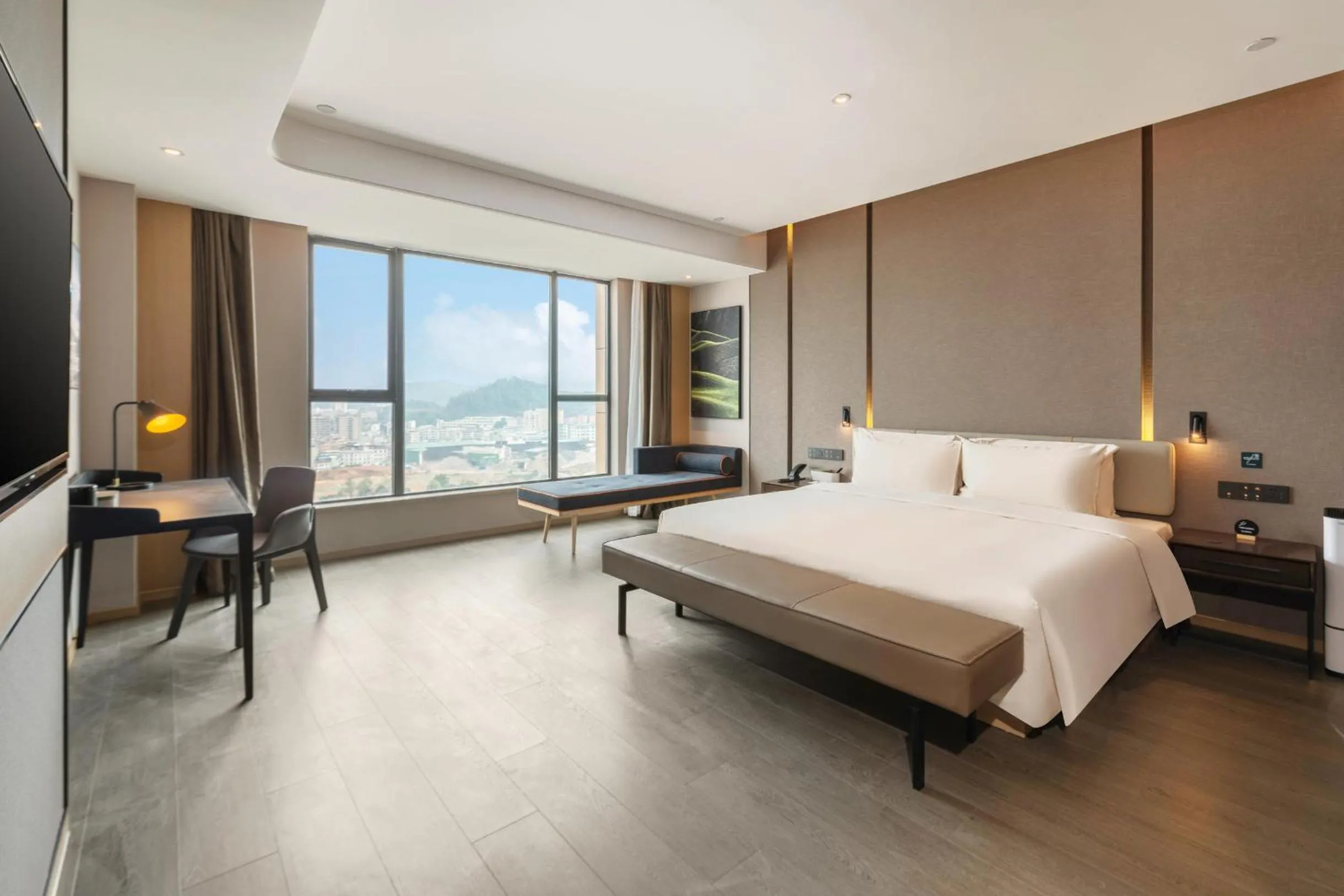 Bedroom, Bed in Atour Hotel Dongguan Fenggang