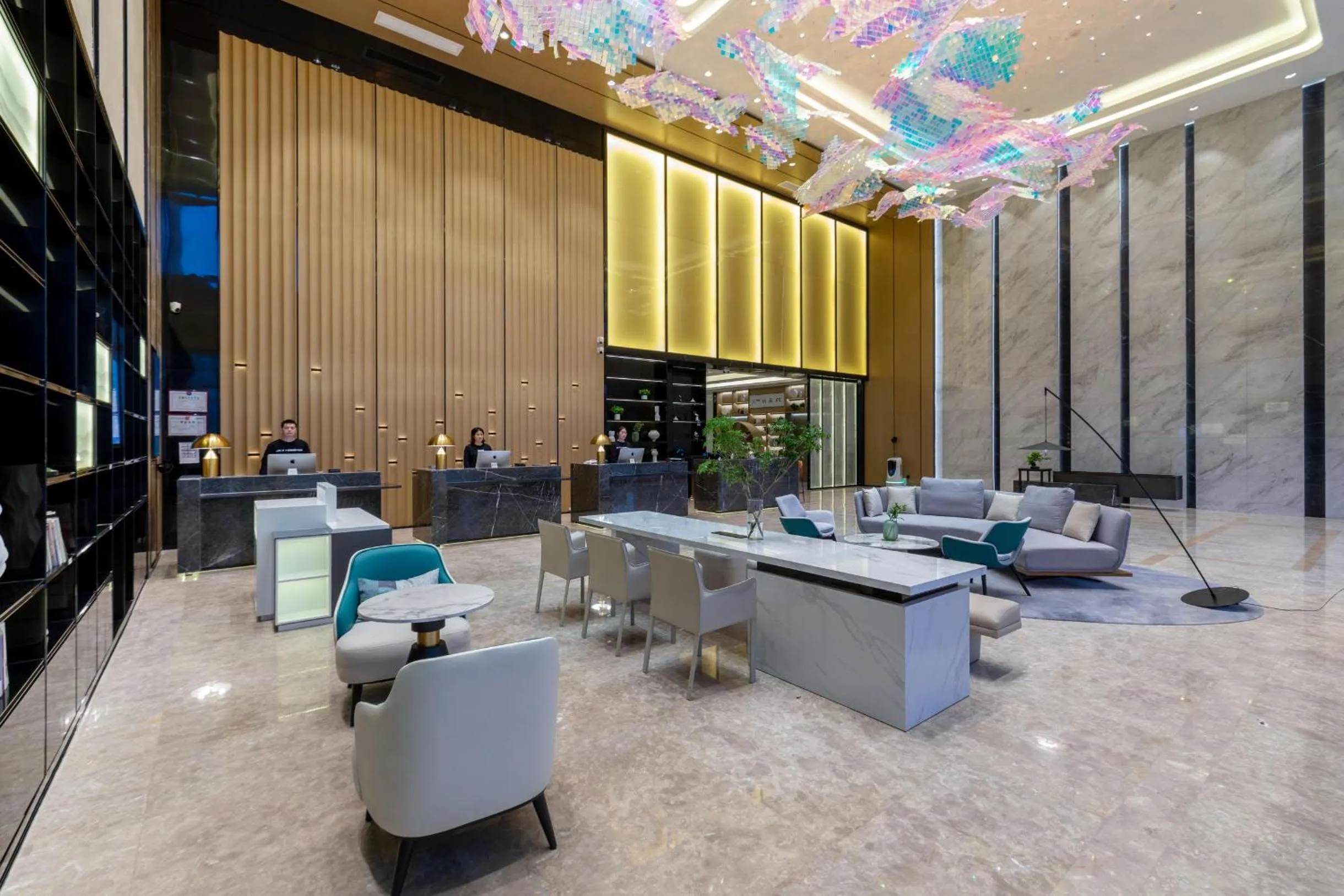 Seating area in Atour Hotel Dongguan Fenggang