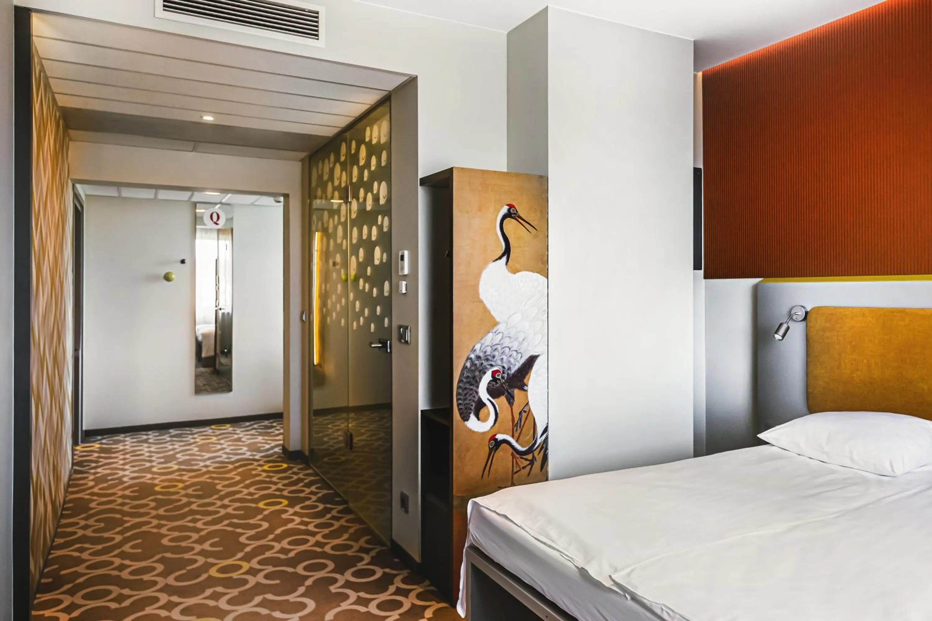 Bed in Qubus Hotel Żory