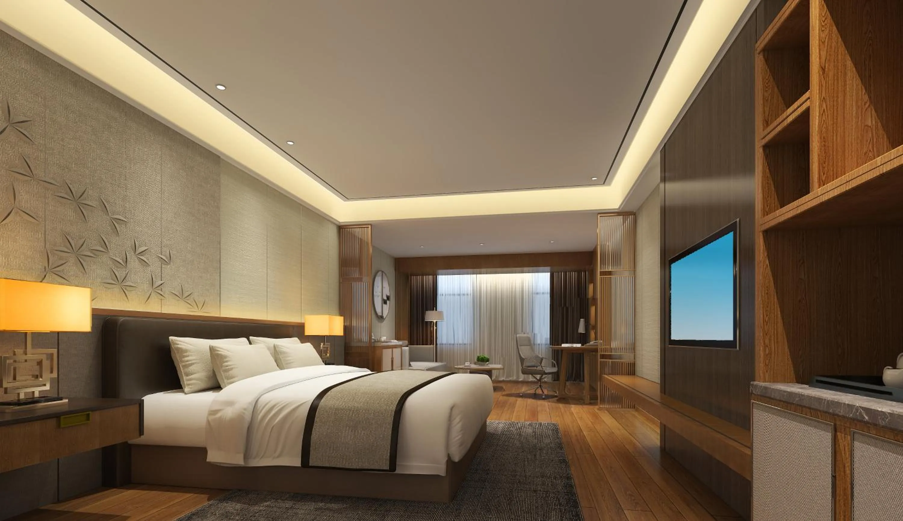 Photo of the whole room, Bed in Holiday Inn Express Zhengzhou Airport by IHG