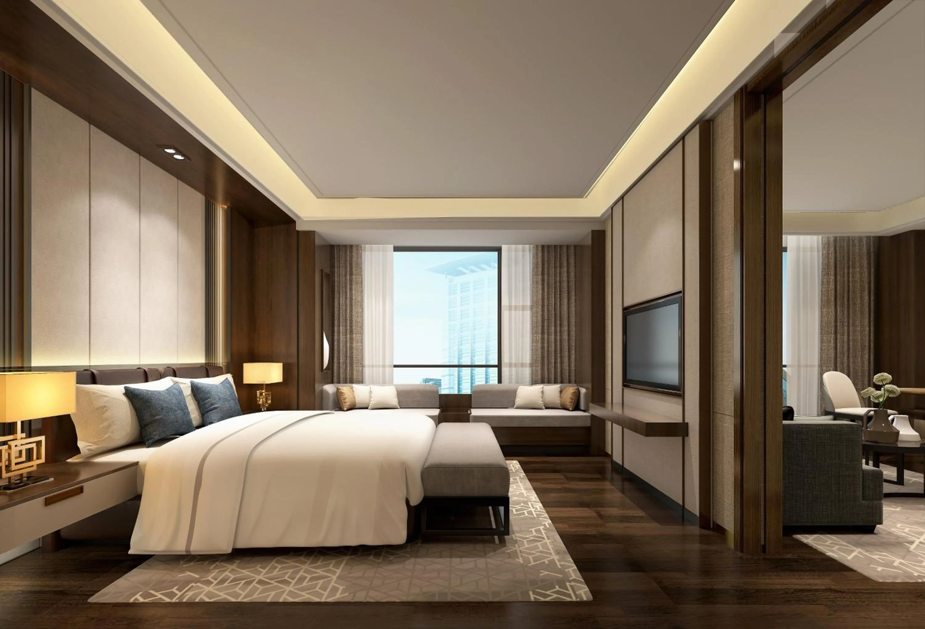 Photo of the whole room, Bed in Holiday Inn Express Zhengzhou Airport by IHG