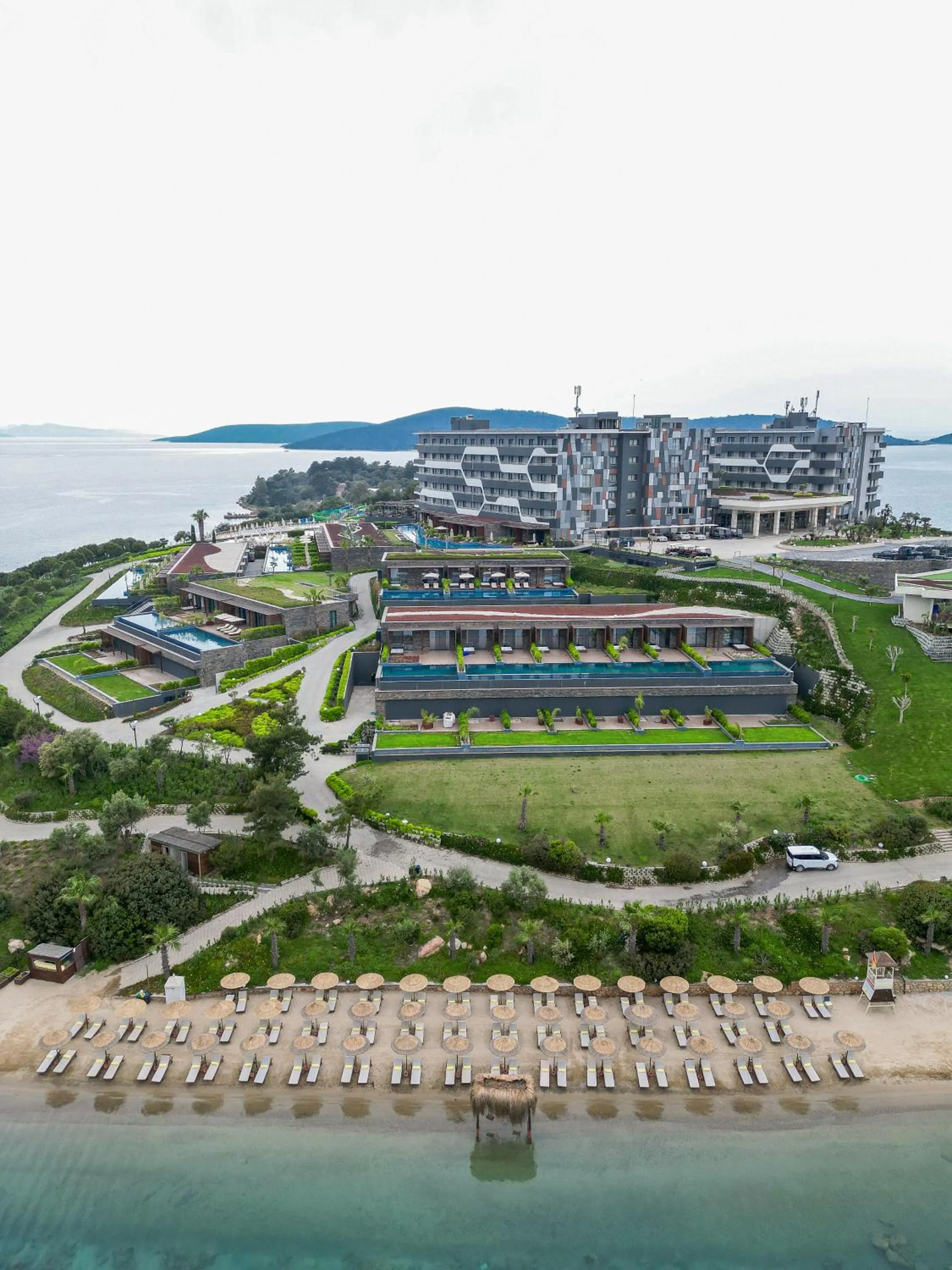 Bird's eye view in La Blanche Island Bodrum