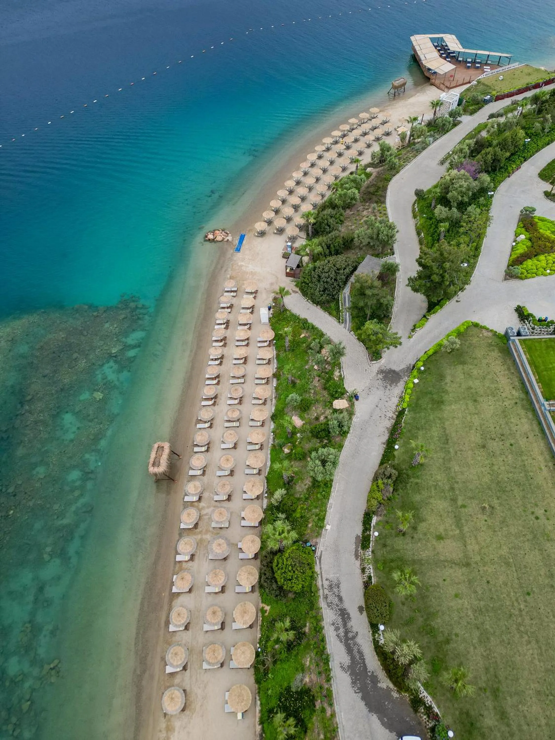 Beach in La Blanche Island Bodrum