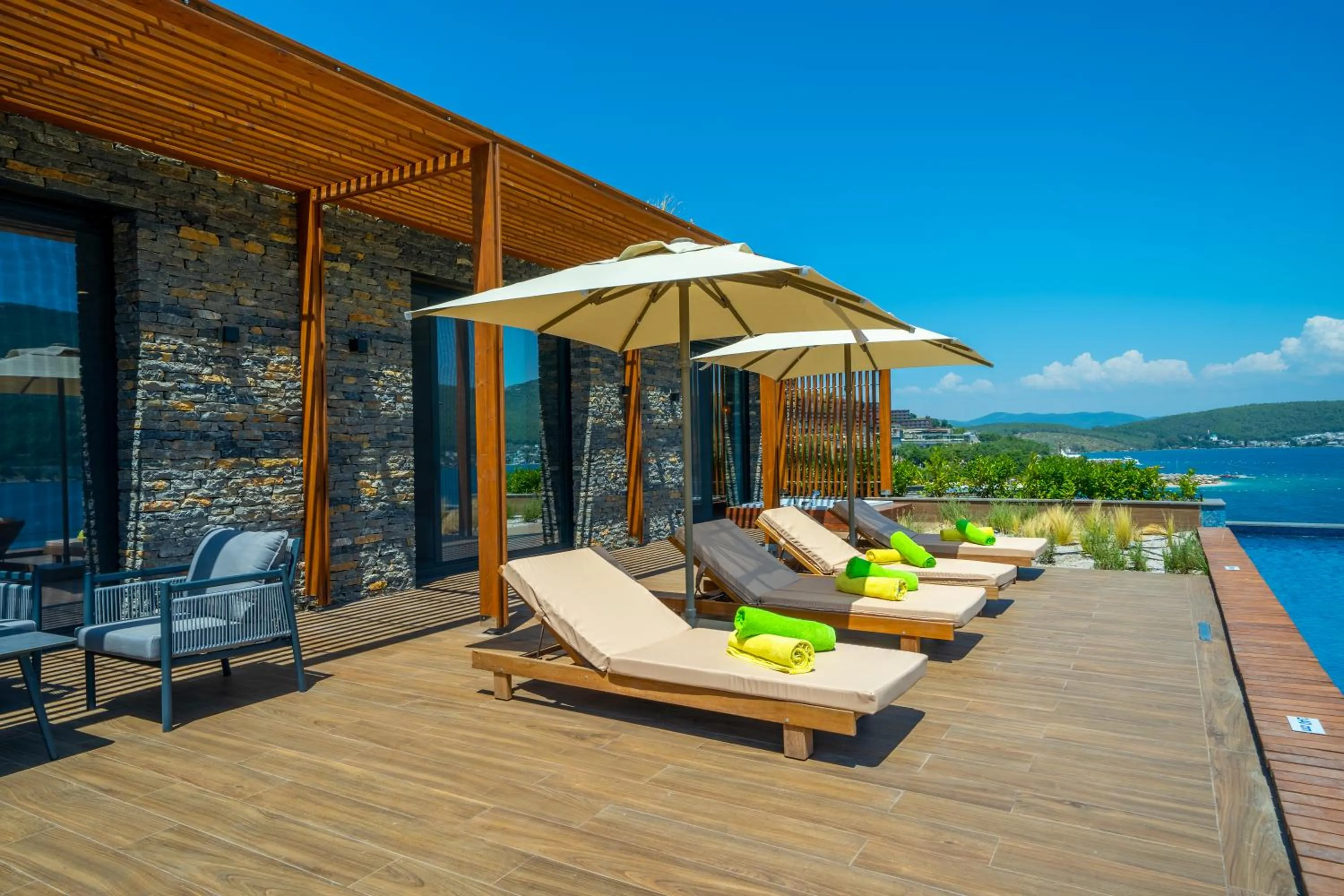 Patio in La Blanche Island Bodrum