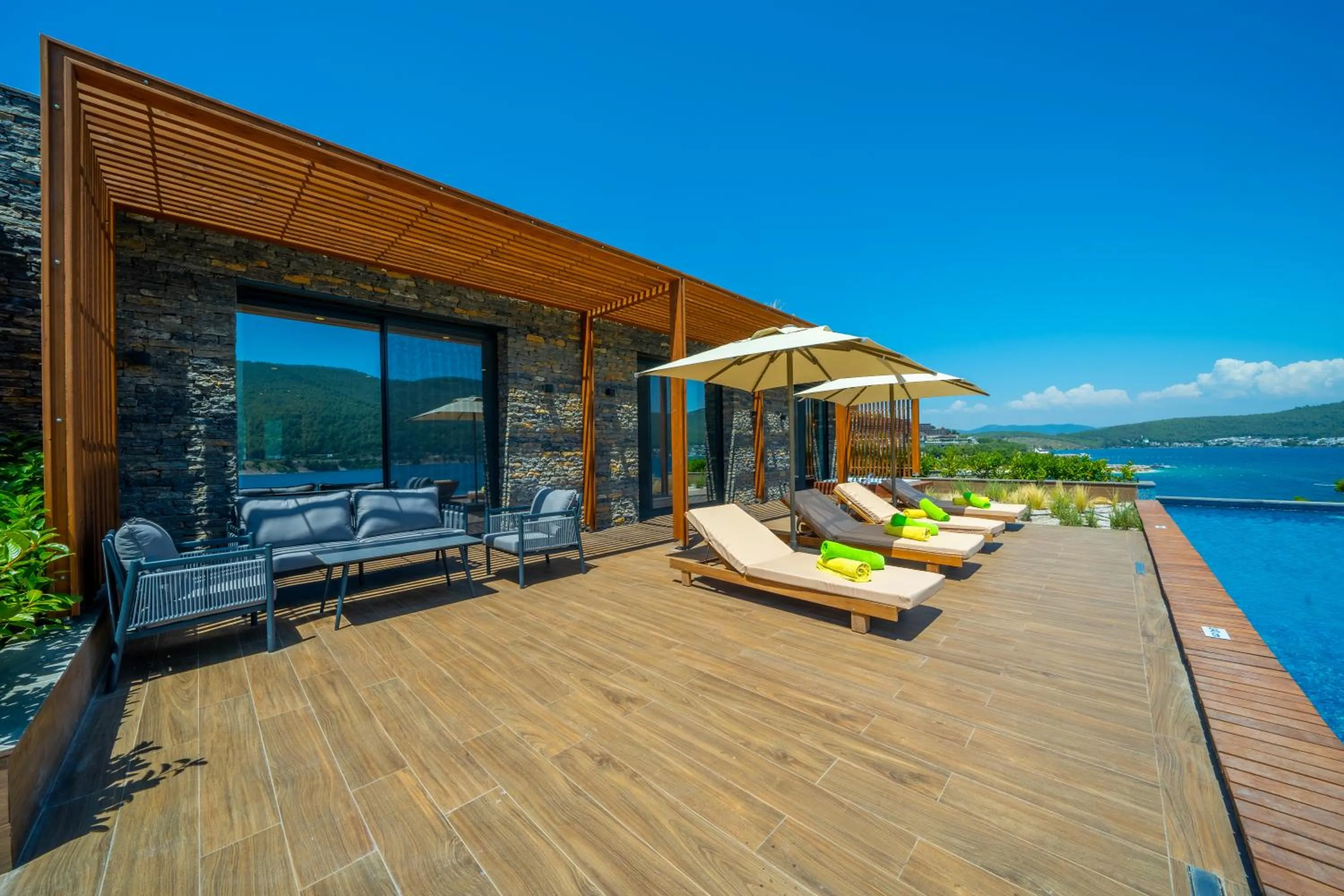 Patio in La Blanche Island Bodrum