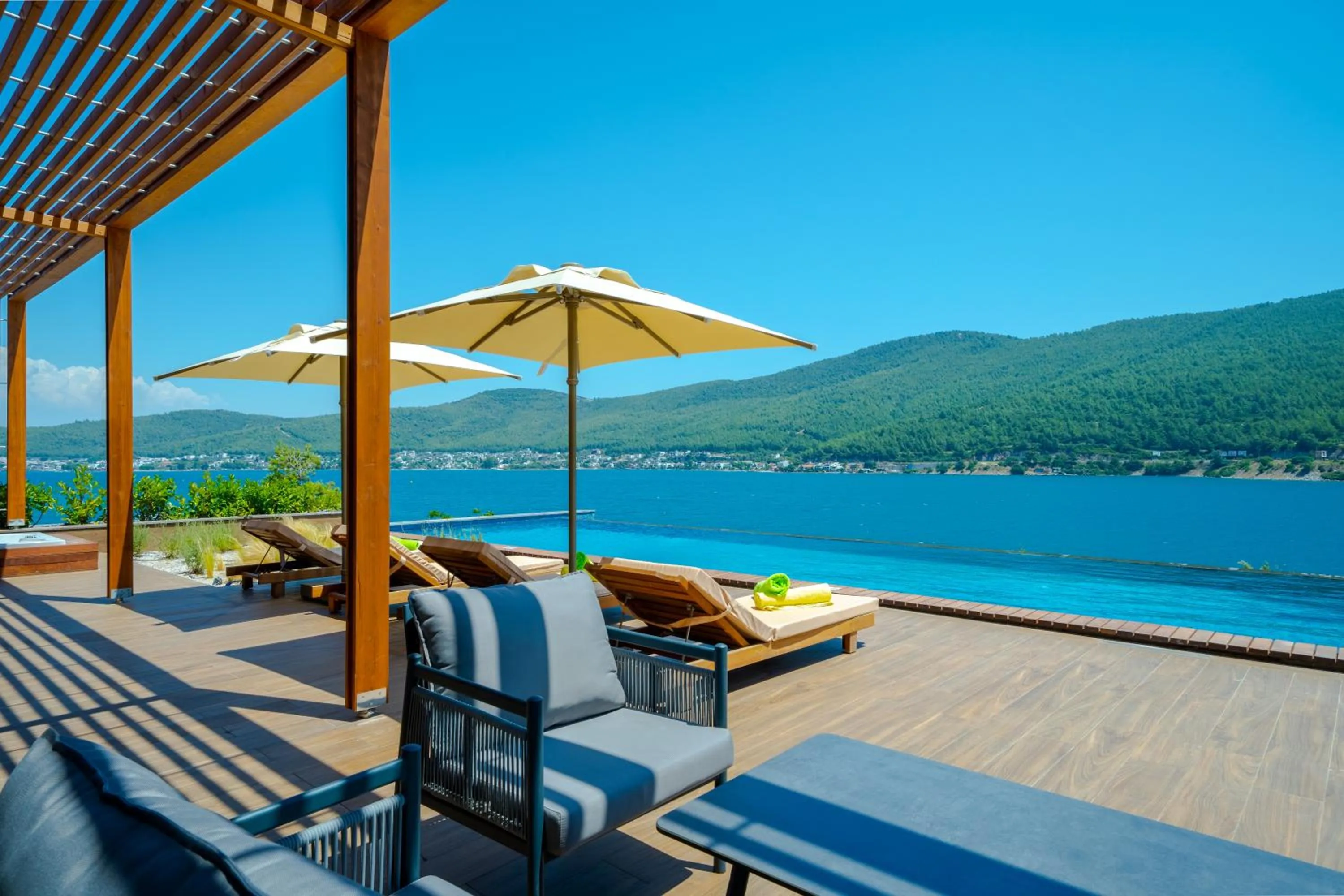 Patio in La Blanche Island Bodrum