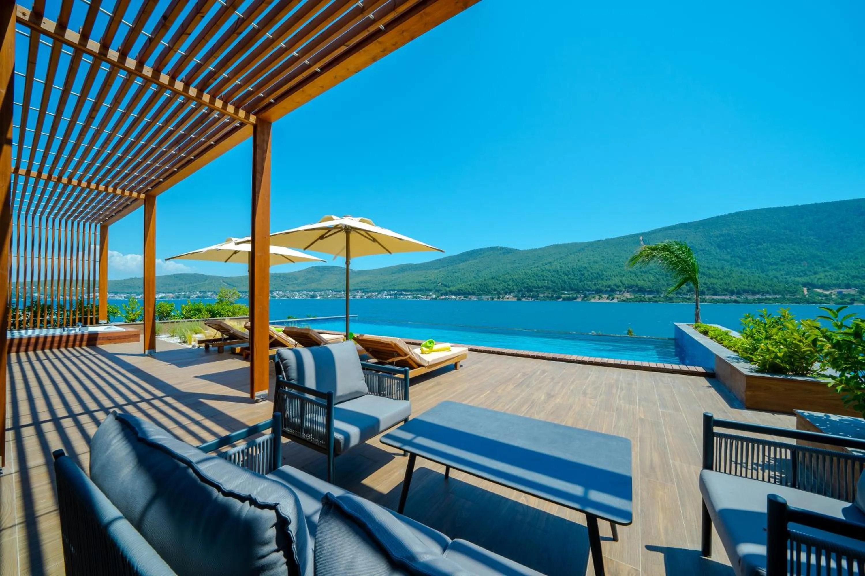 Patio in La Blanche Island Bodrum