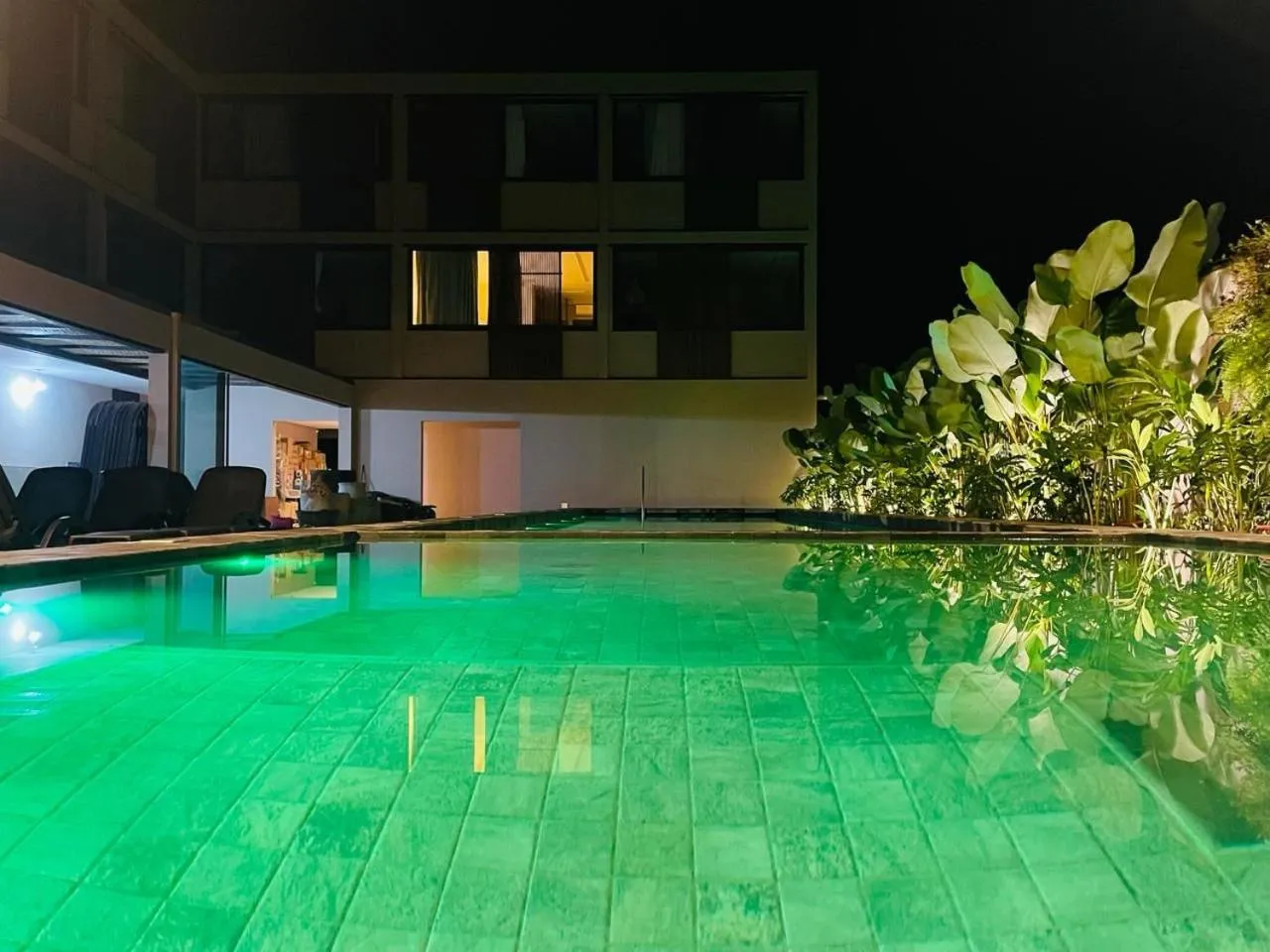 Pool view in Pousada Yamandu - SPA Aquecido