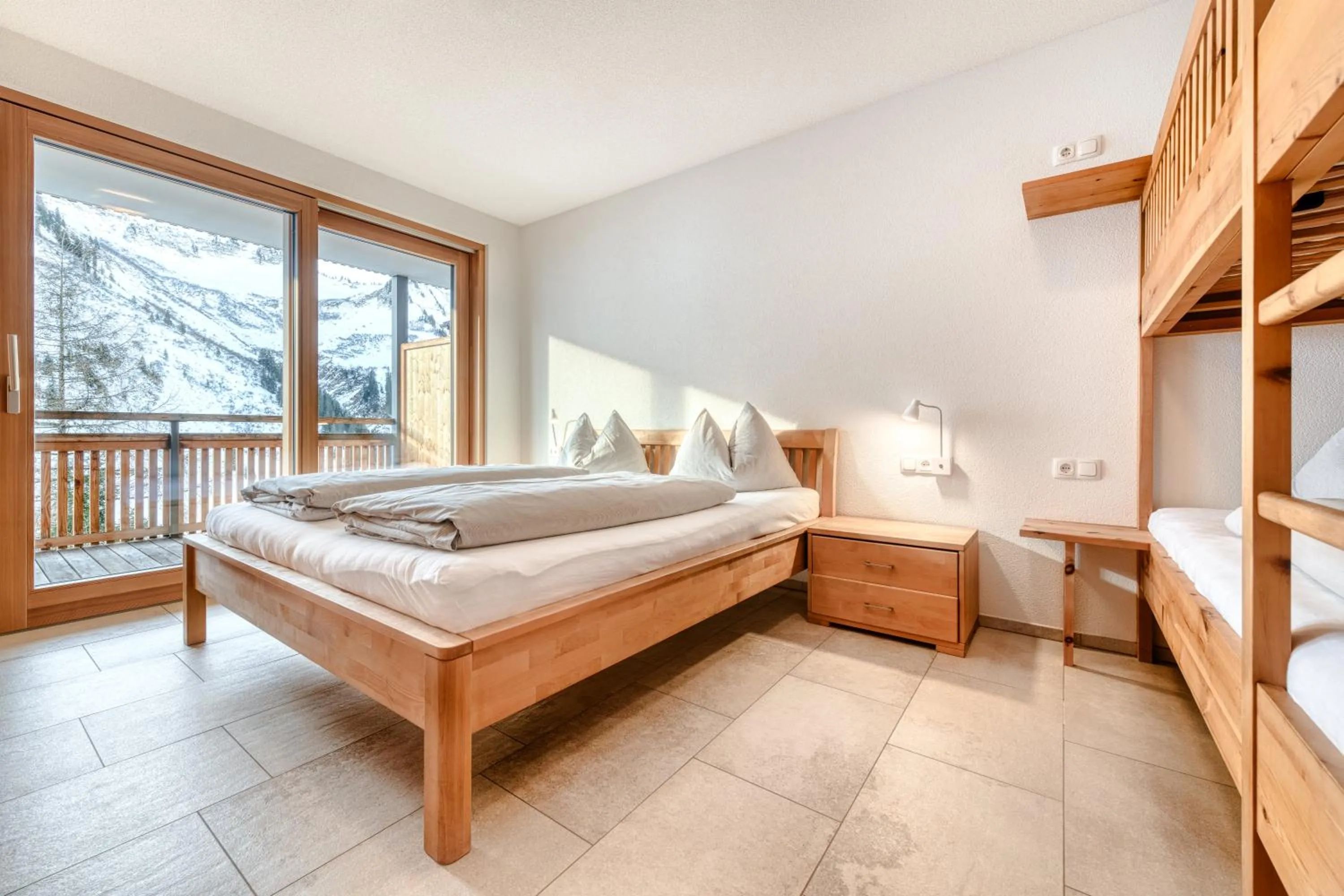 Bedroom, Bed in Damüls Appartements