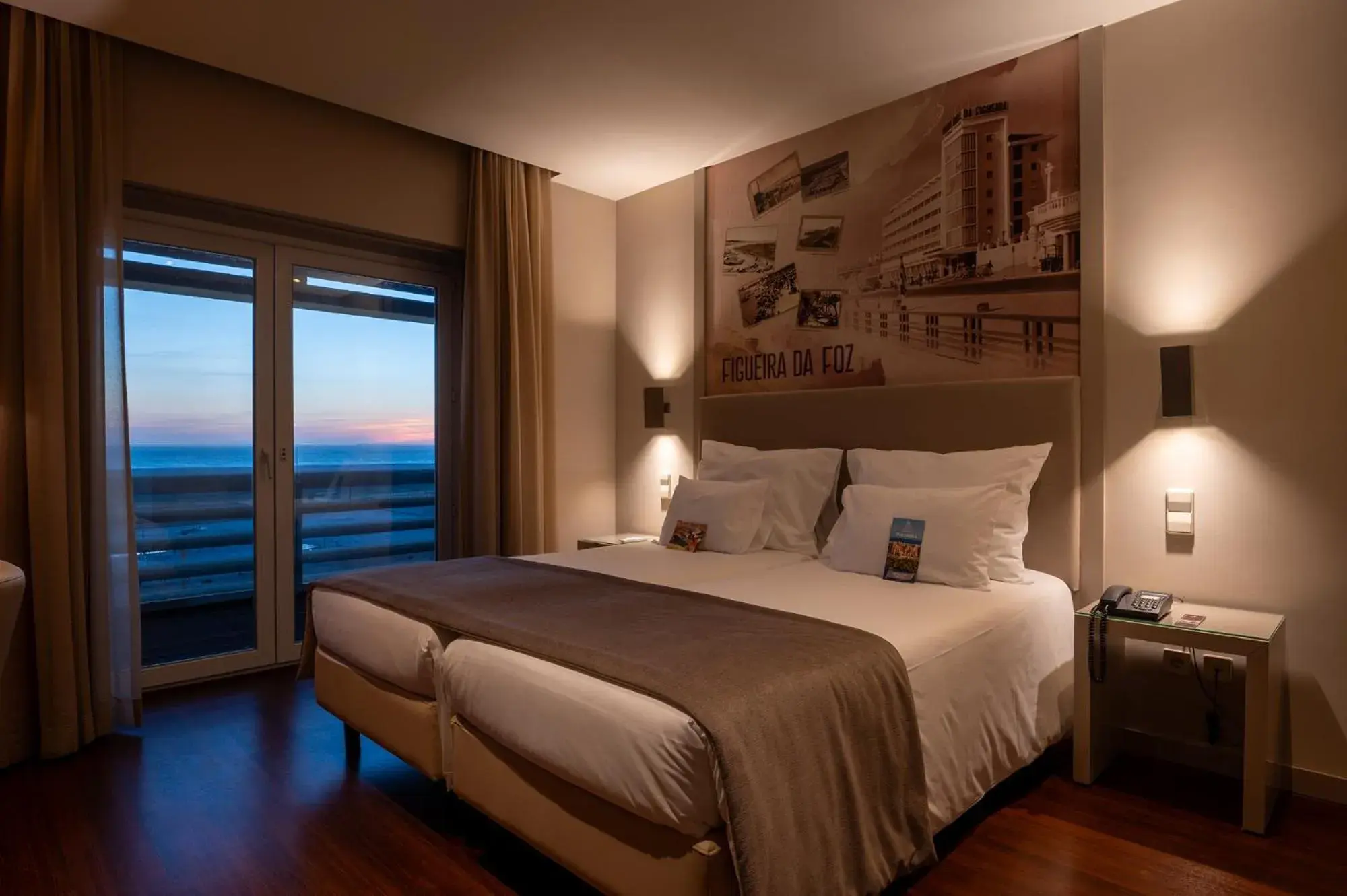 Twin Room with Sea View in Vila Gale Collection Figueira da Foz Twin Room with Sea View in Vila Gale Collection Figueira da Foz