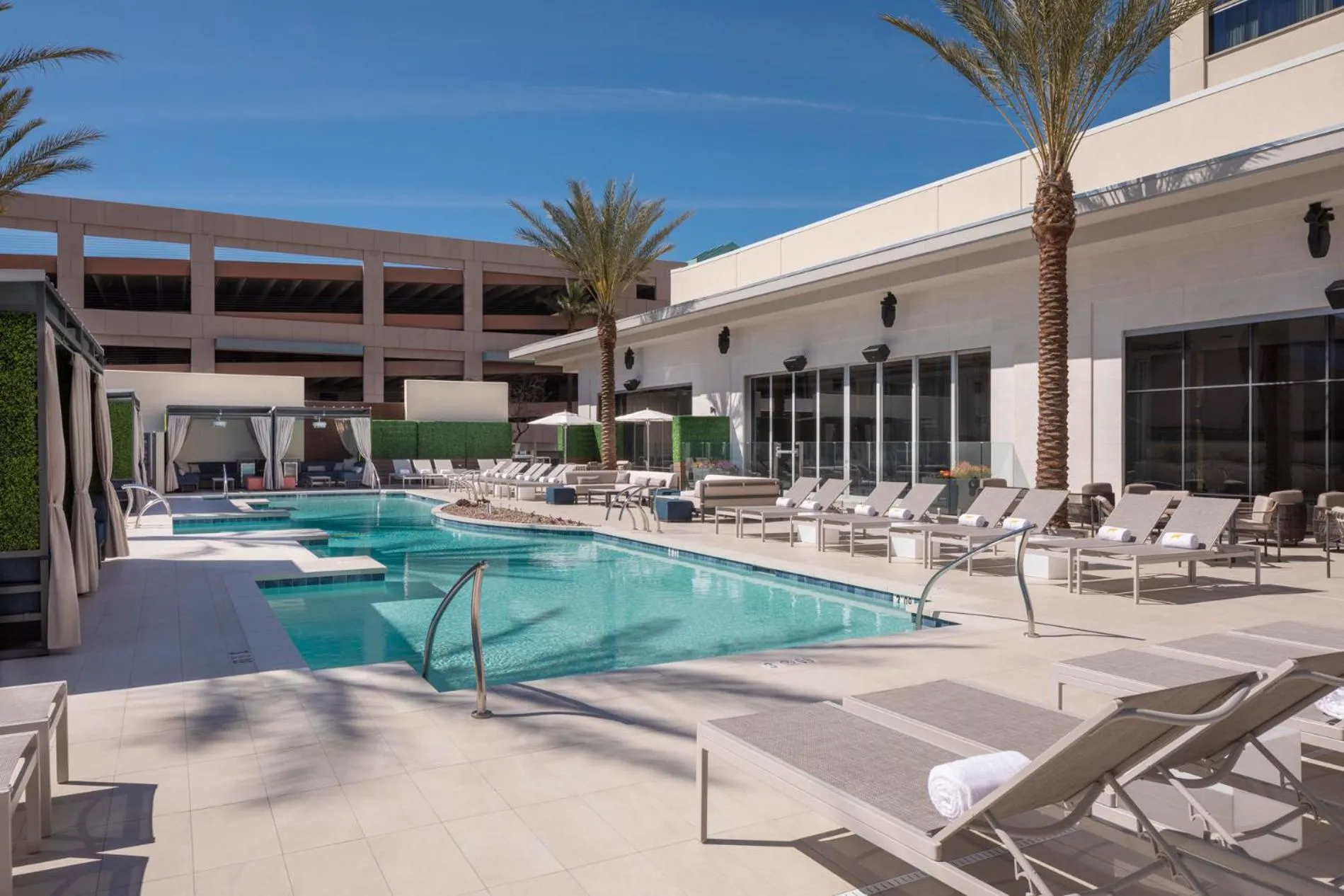 Swimming pool in Caesars Republic Scottsdale, a Hilton Hotel