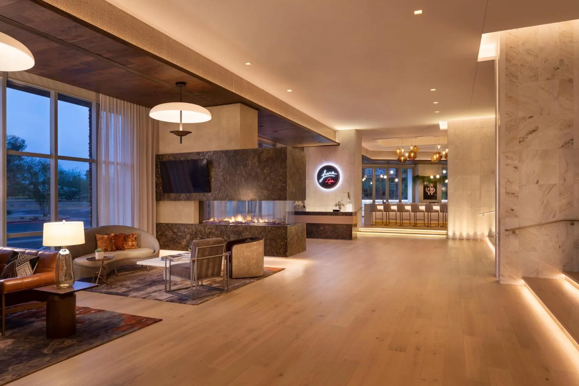 Lobby or reception in Caesars Republic Scottsdale, a Hilton Hotel