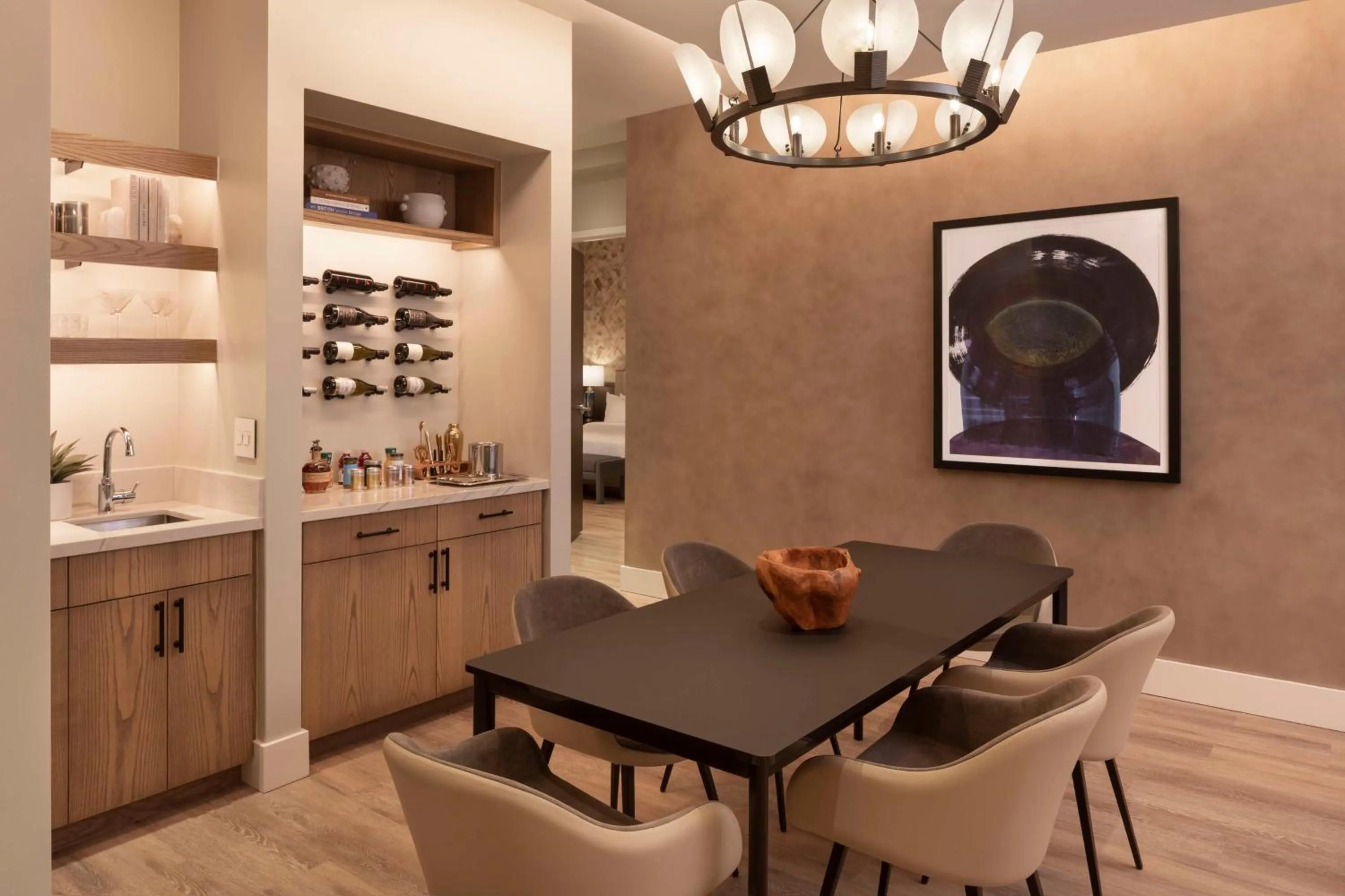Kitchen or kitchenette in Caesars Republic Scottsdale, a Hilton Hotel