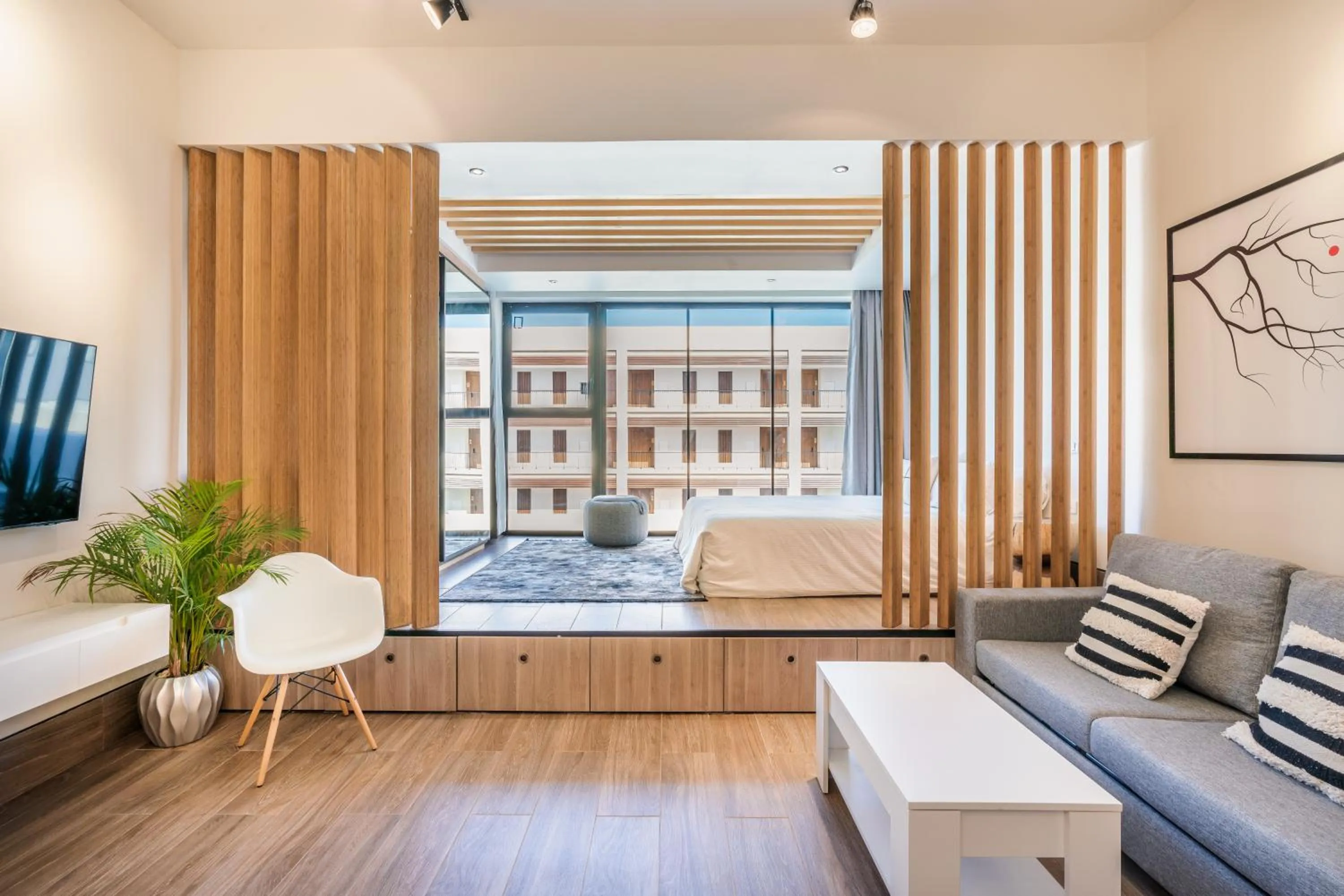 Living room, Bed in Hotel Faranda Single 1 Punta Cana - Adults Only