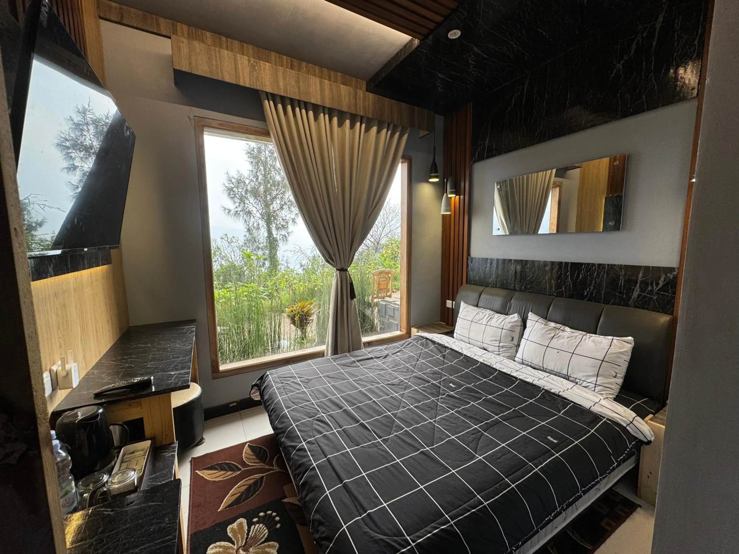 Bed in Sky View Bromo Guest House