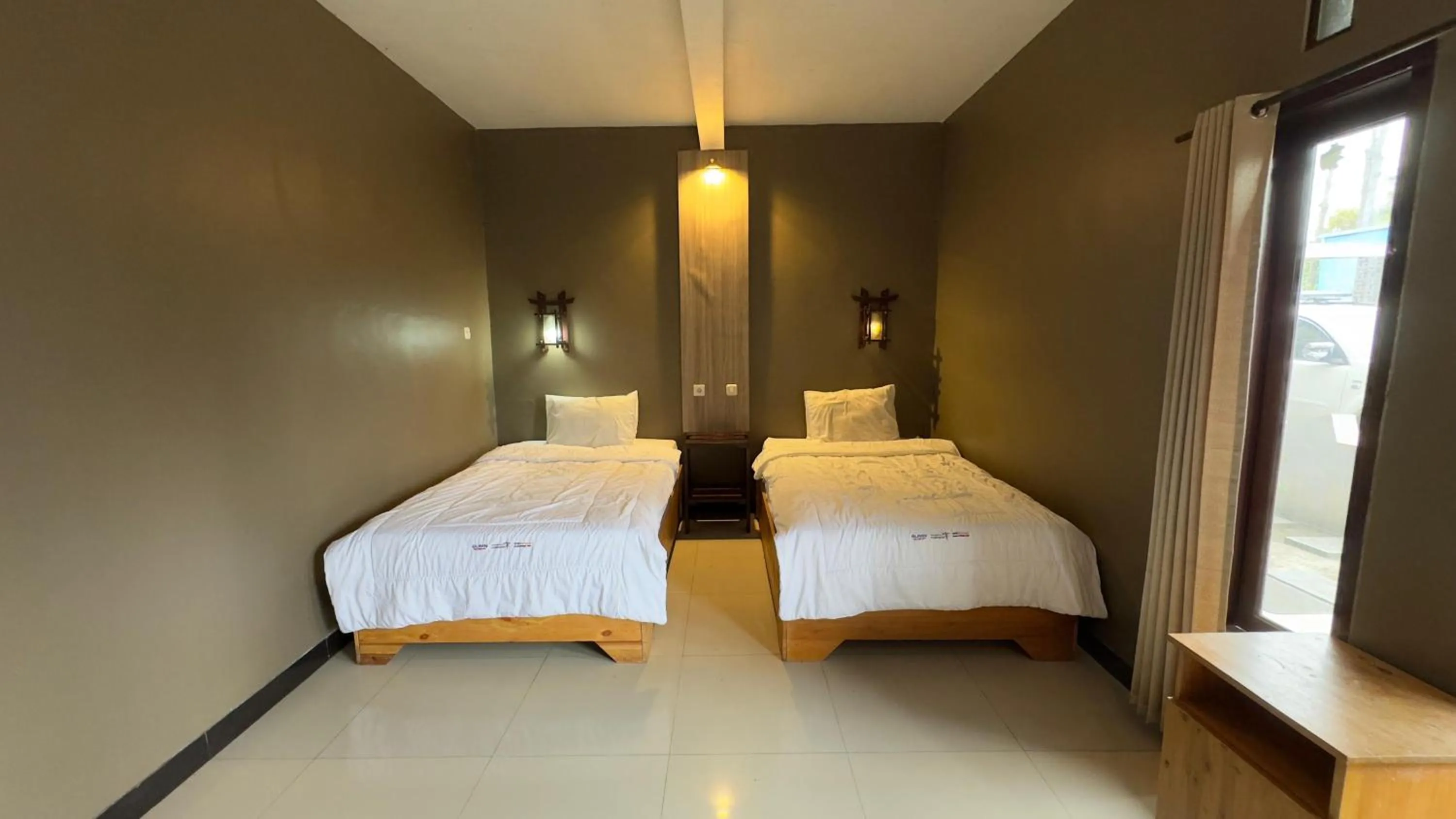 Bed in Sky View Bromo Guest House