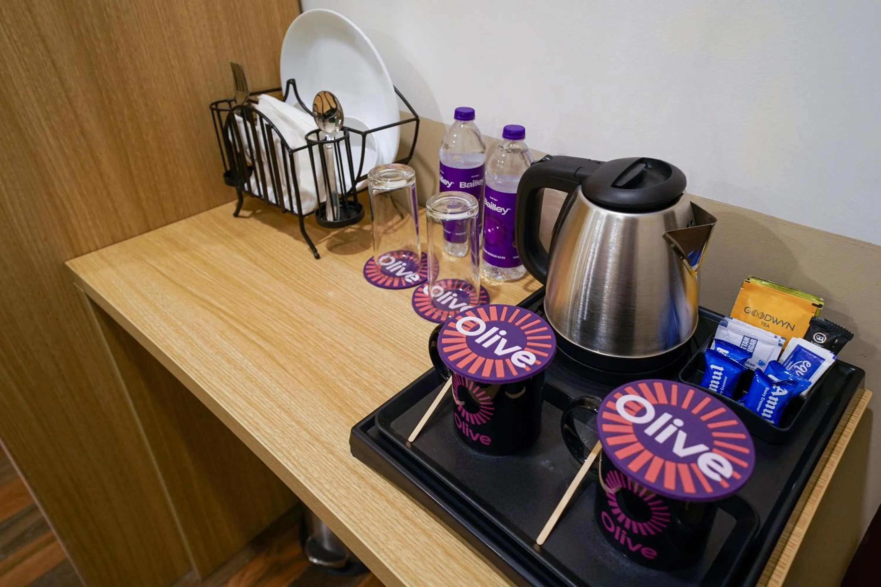 Coffee/tea facilities in Olive Hotel Hosa Road Metro by Embassy Group