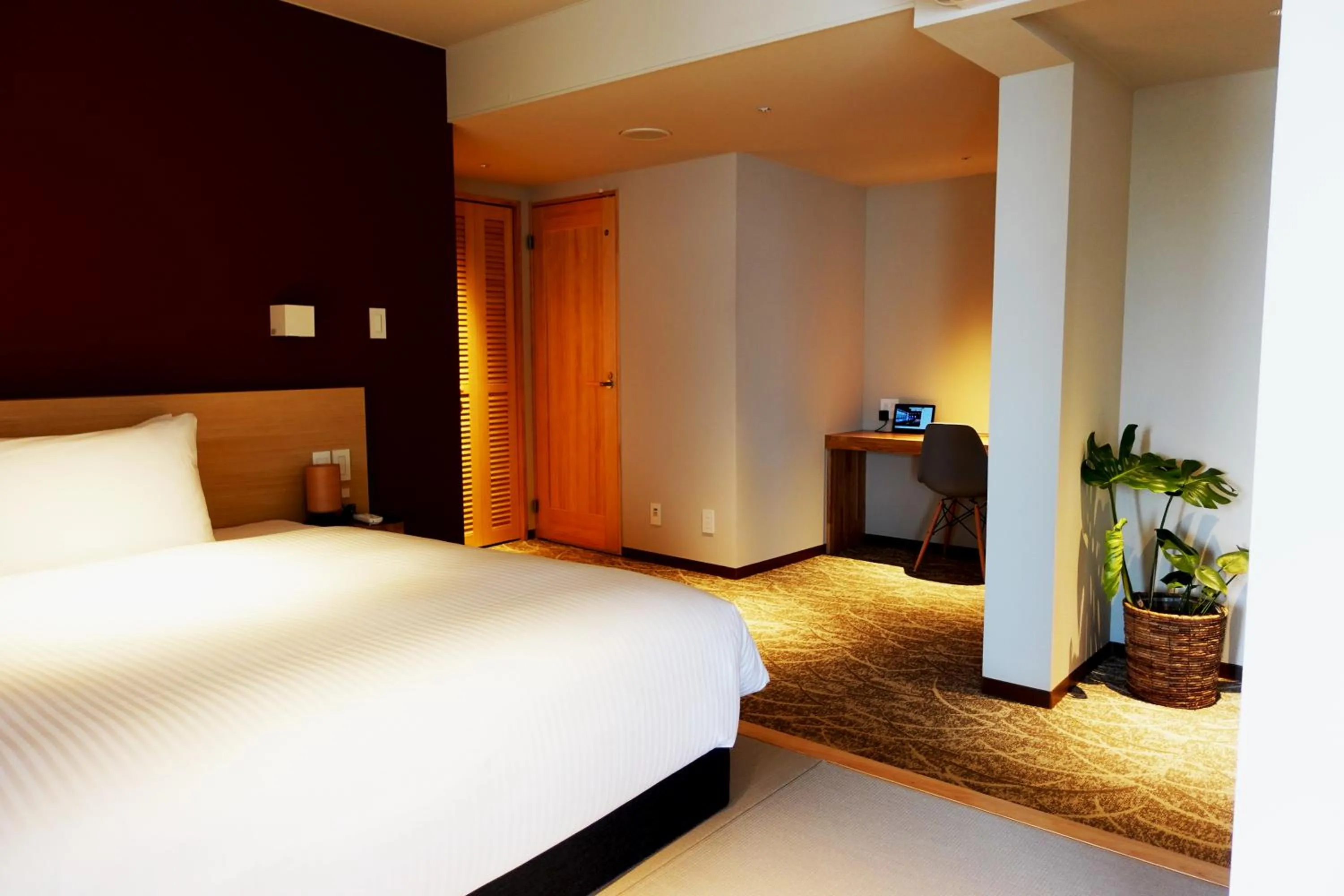 Bed in Resort Hotel RAKI House Nasu