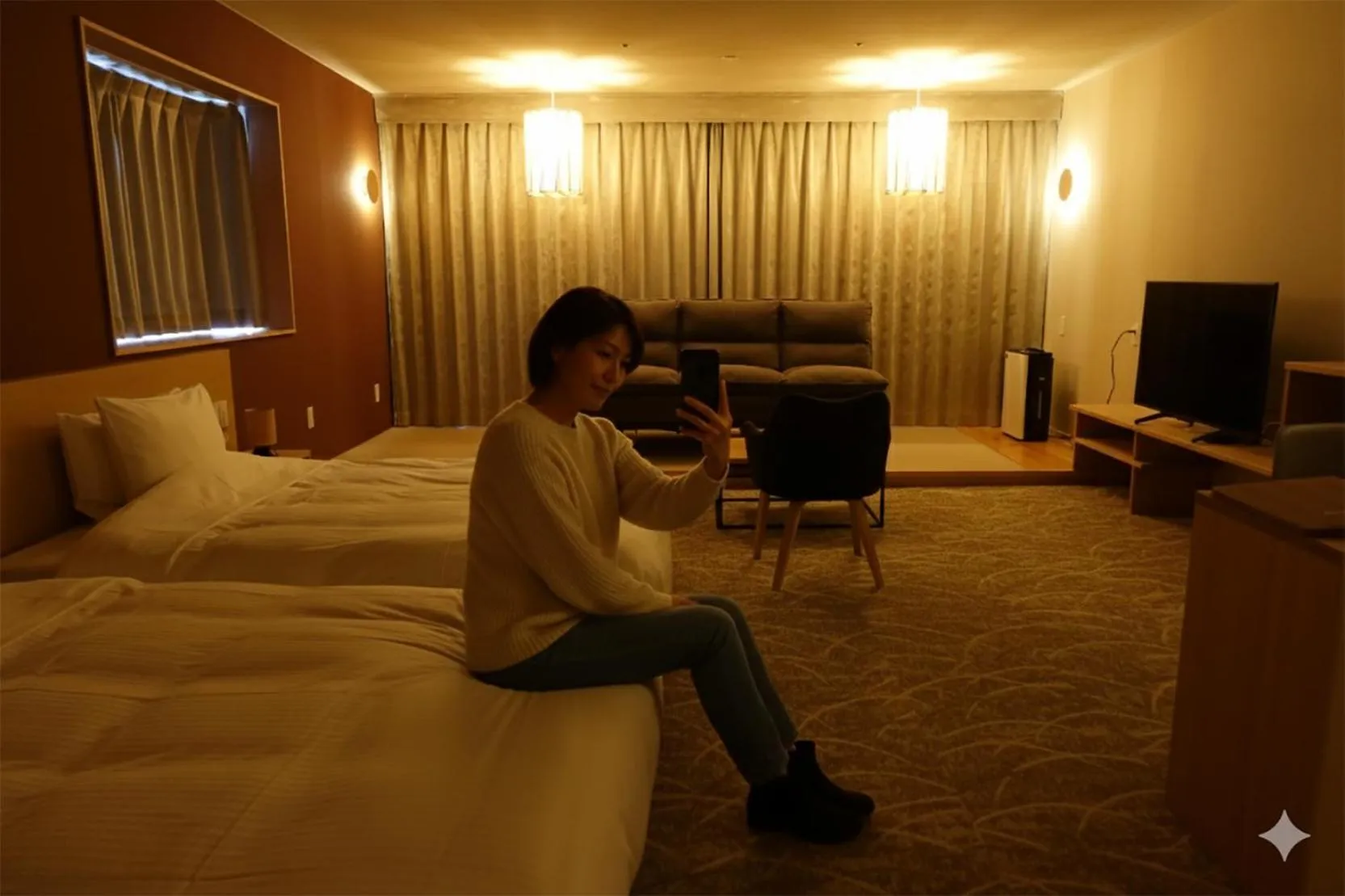 Bedroom, Bed in Resort Hotel RAKI House Nasu