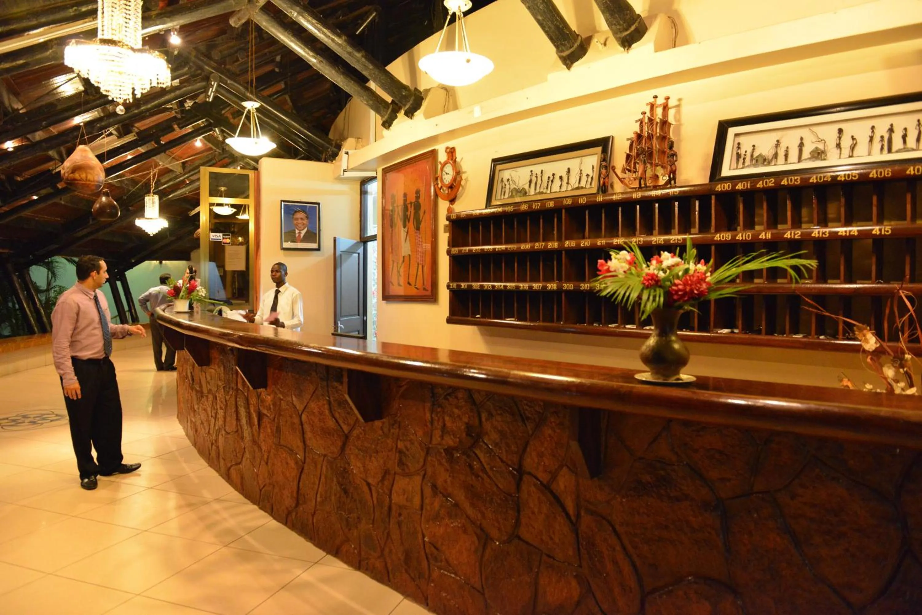 Lobby or reception in Morogoro Hotel