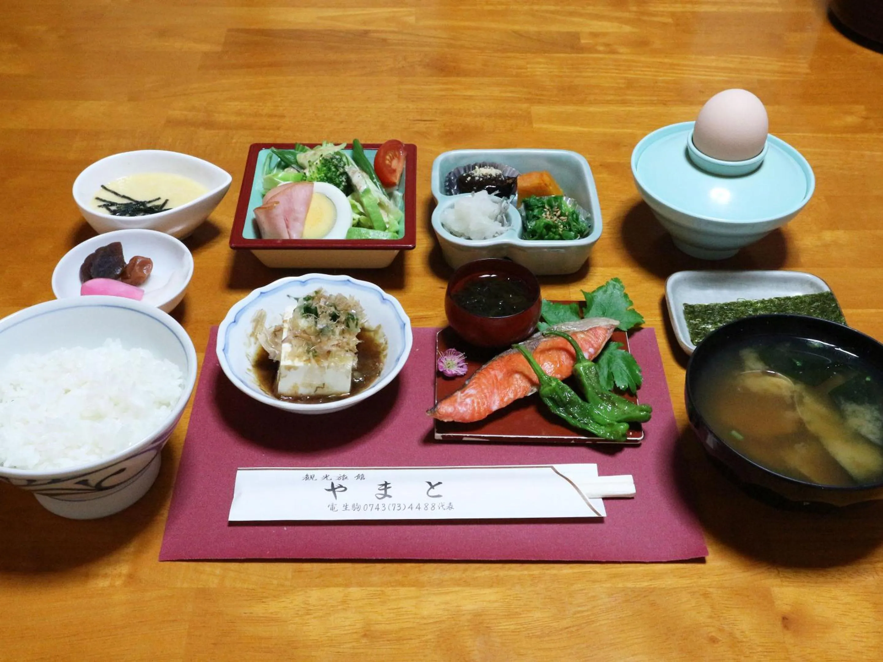 Breakfast in Kanko Ryokan Yamato