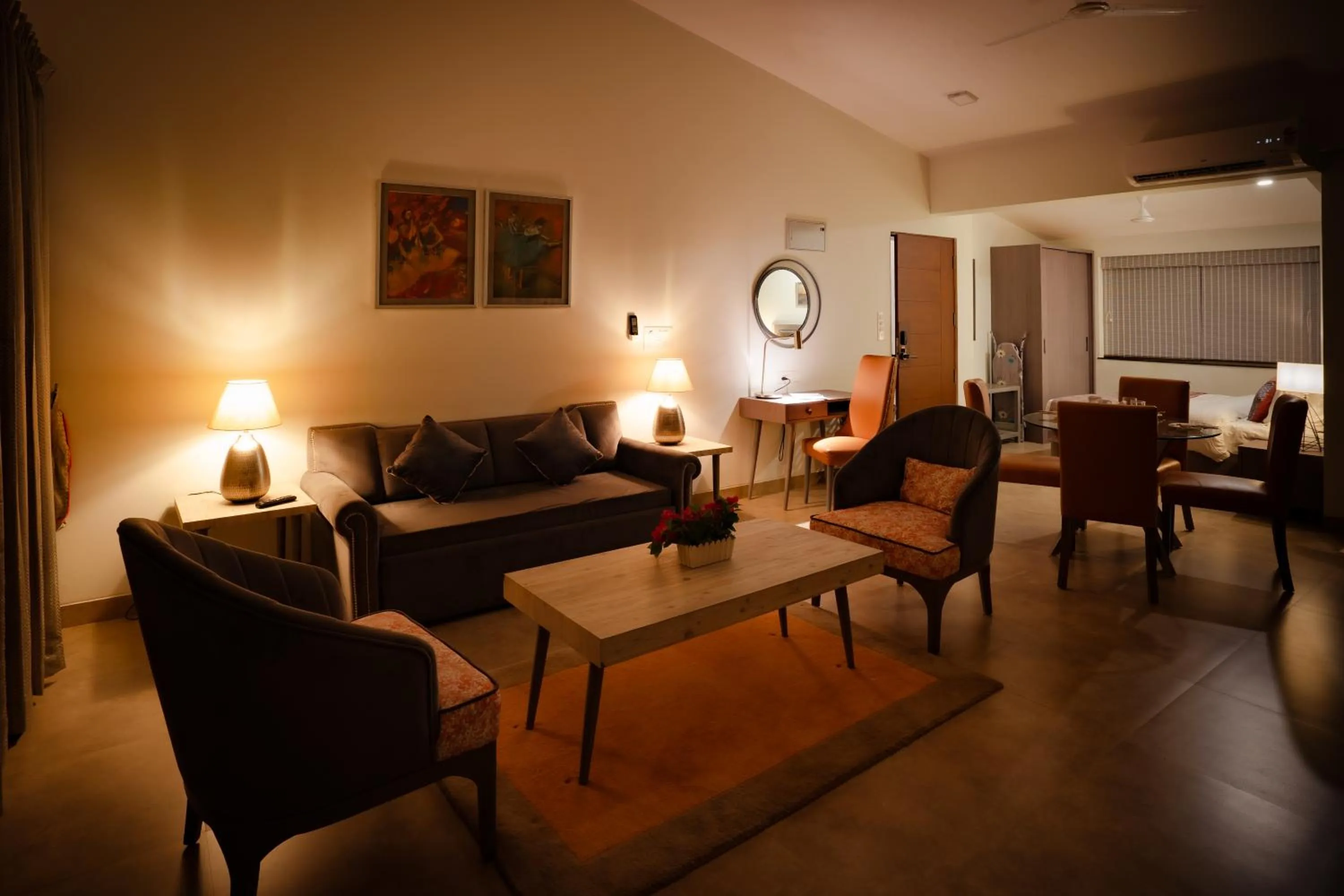 Seating area in Carnival De Goa