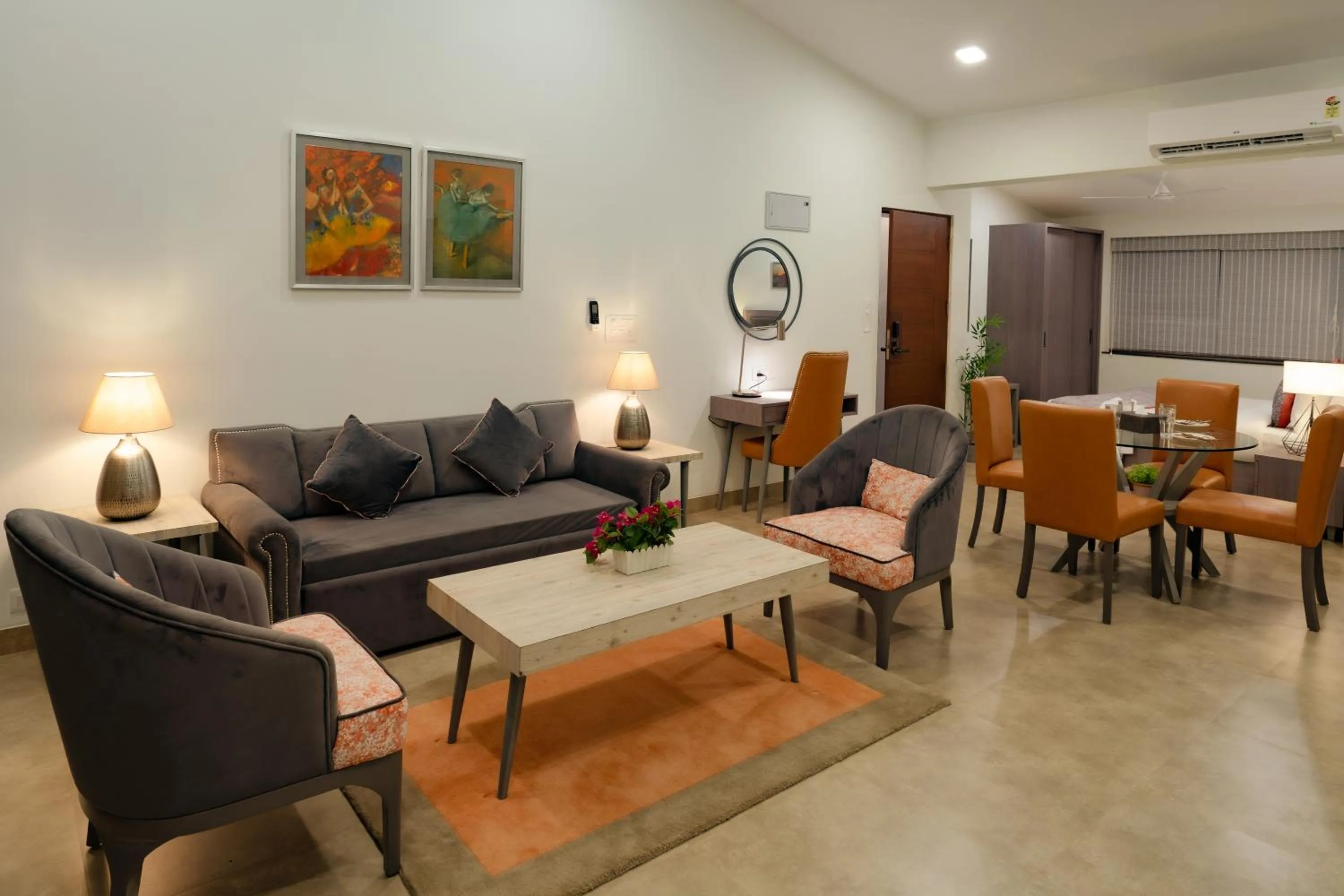 Seating area in Carnival De Goa