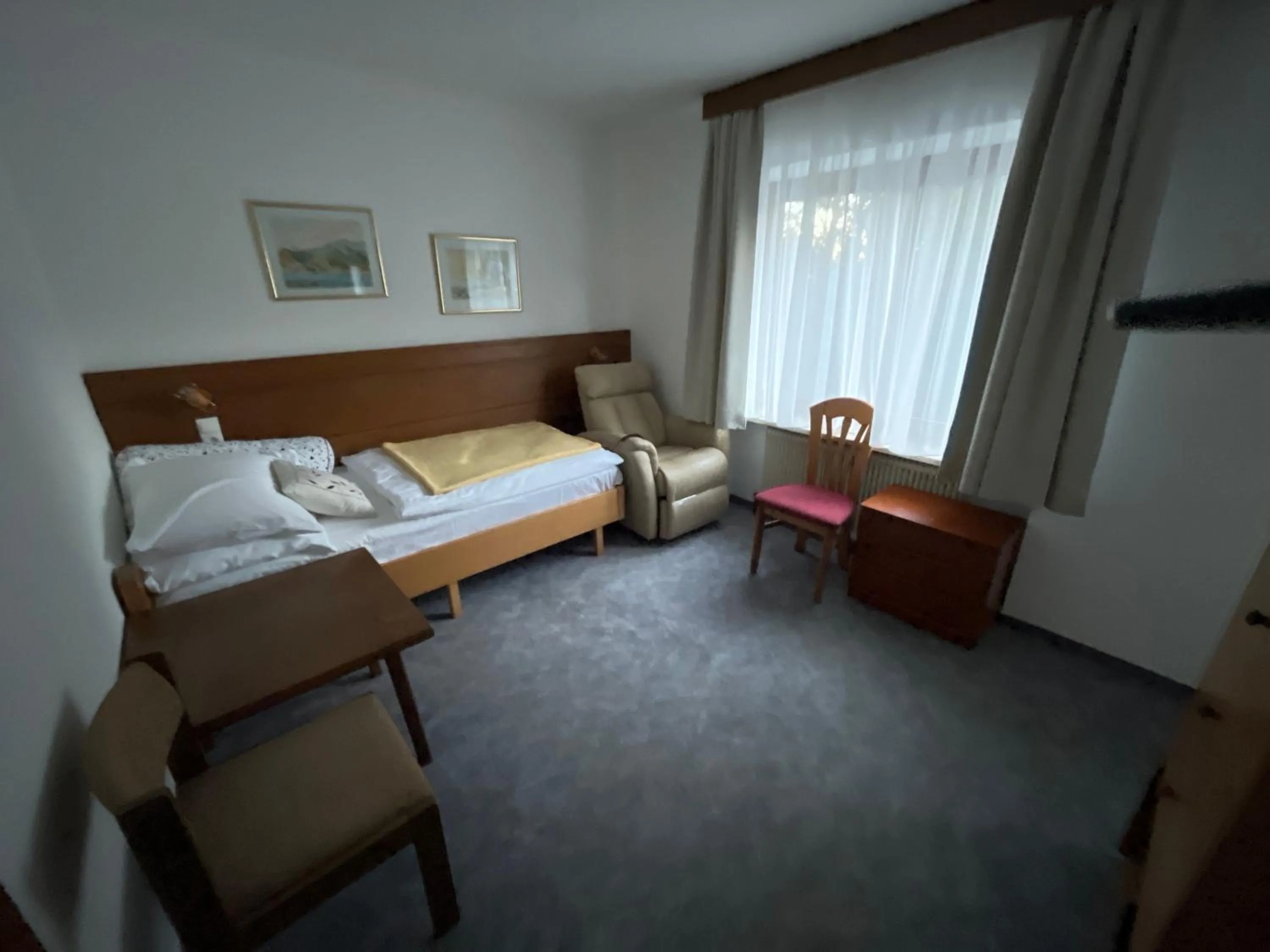 Bed in Pension Alpina