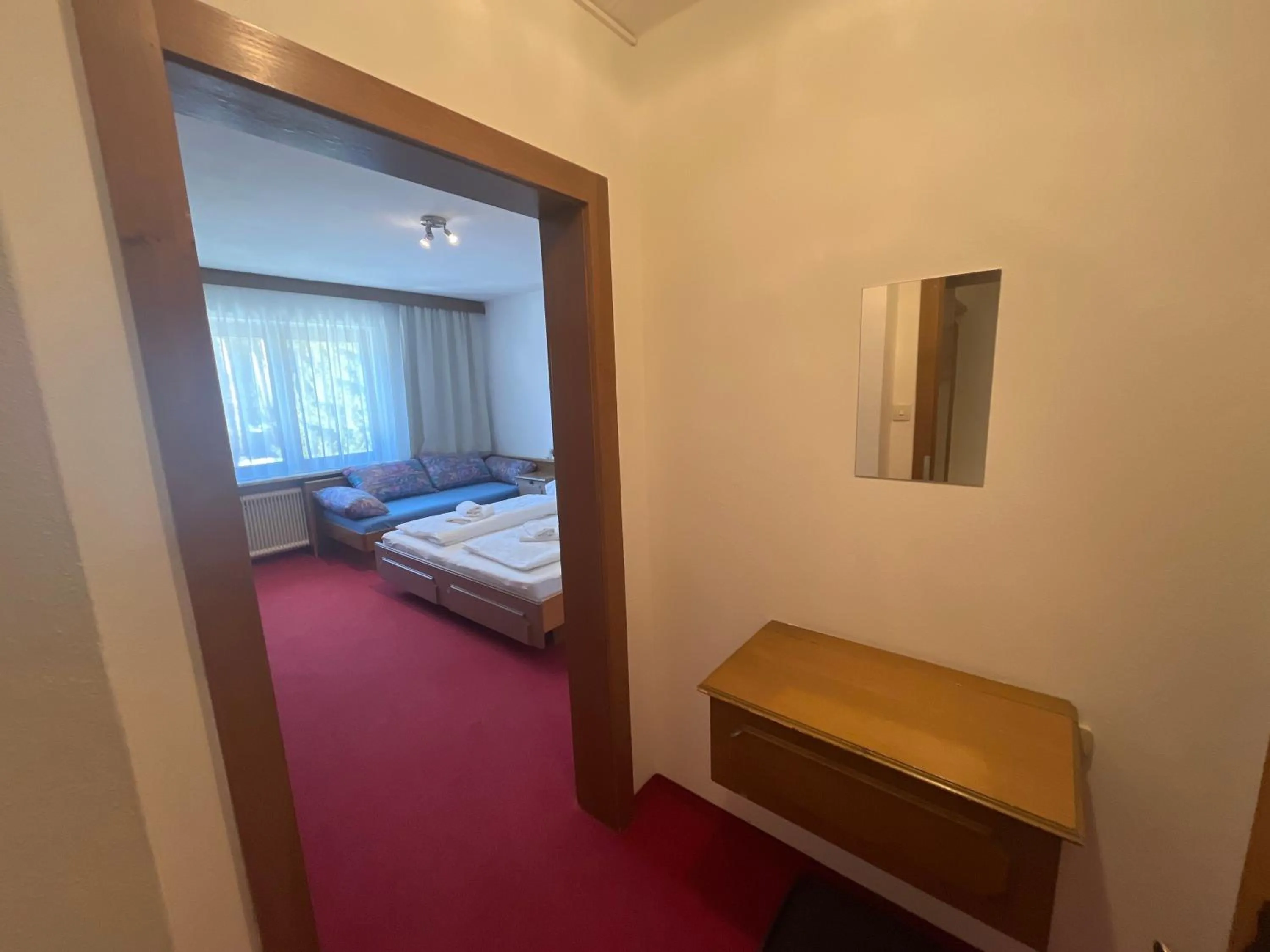 Bed in Pension Alpina