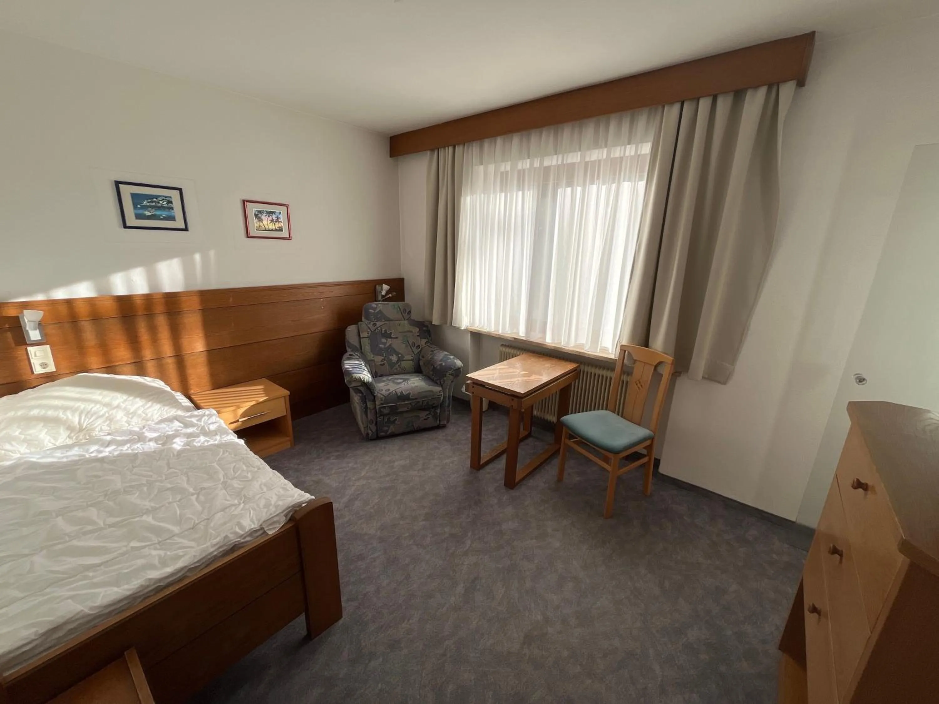 Bed in Pension Alpina