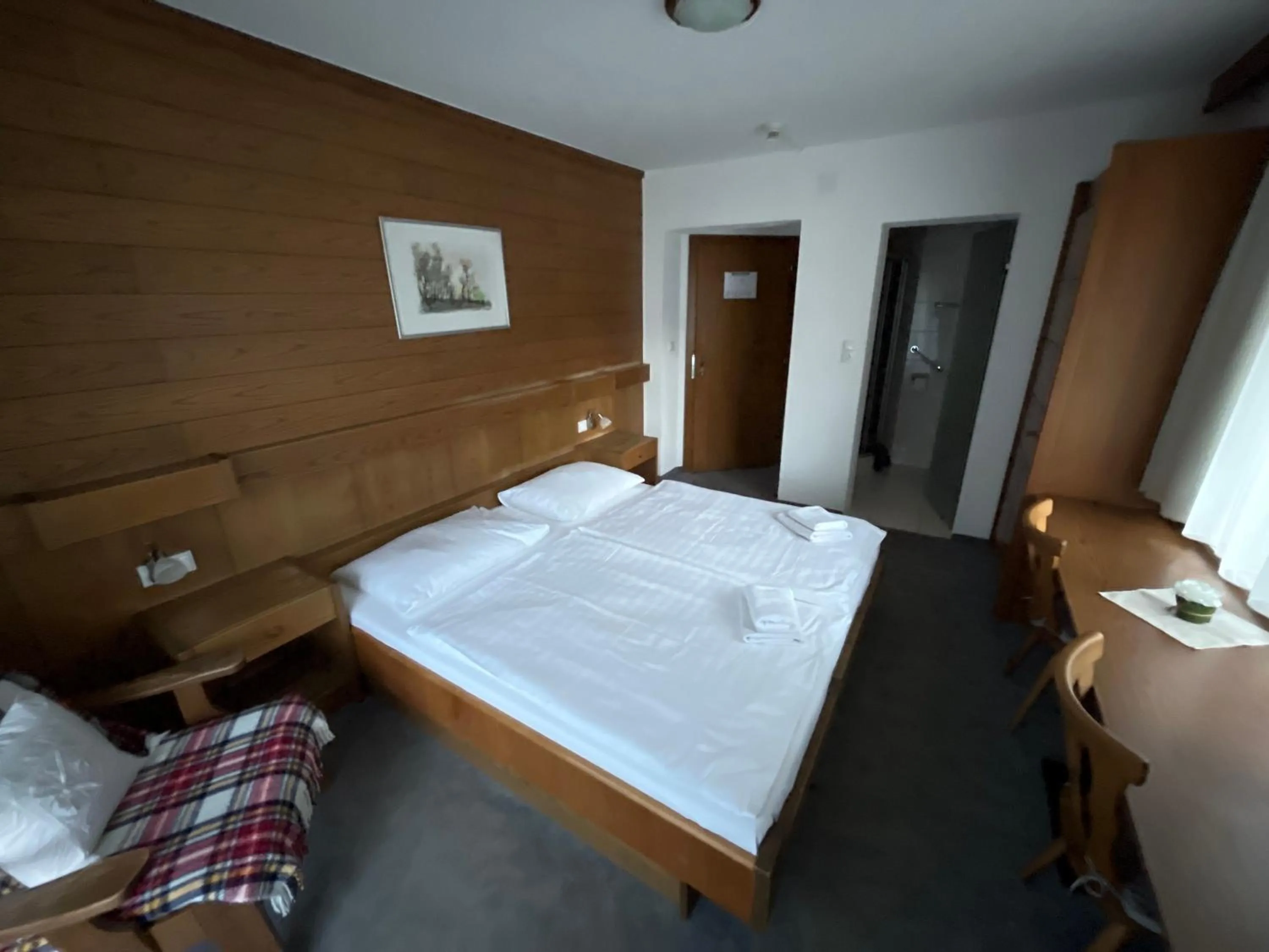 Bed in Pension Alpina